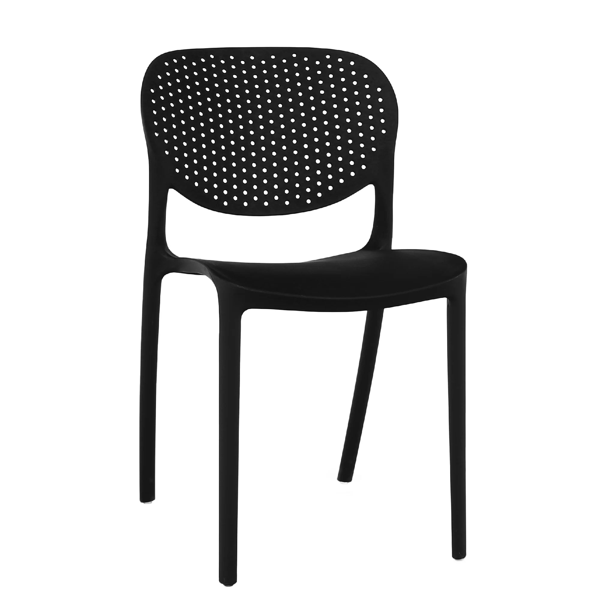 Scaun FEDRA NEW, negru, plastic, 46x53x81.5 cm