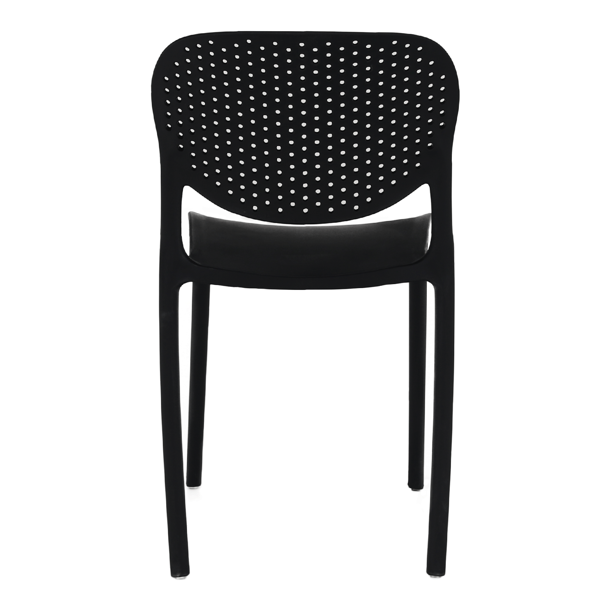 Scaun FEDRA NEW, negru, plastic, 46x53x81.5 cm
