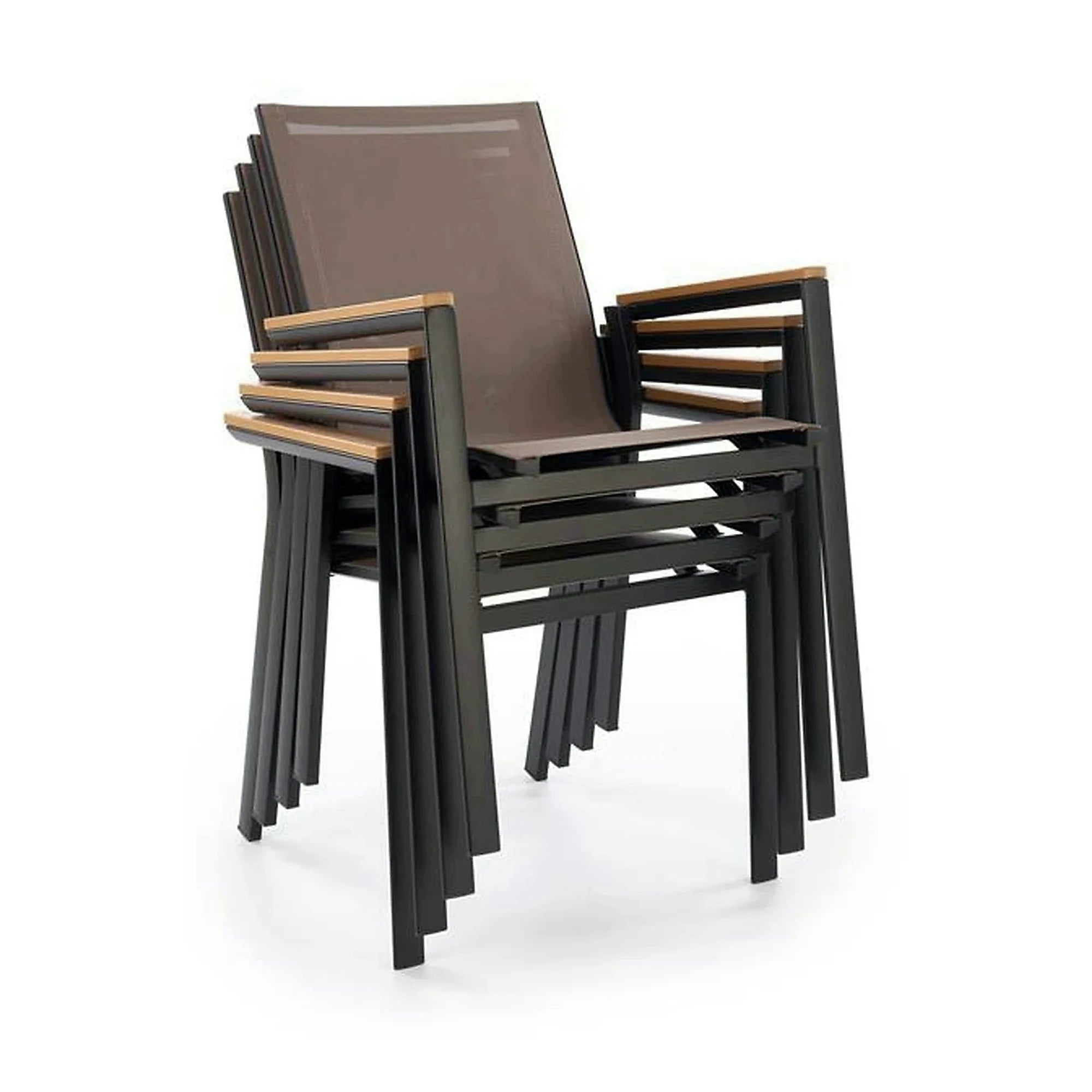Scaun FIERRO, gri/negru, plasa/metal, 57x66x88 cm
