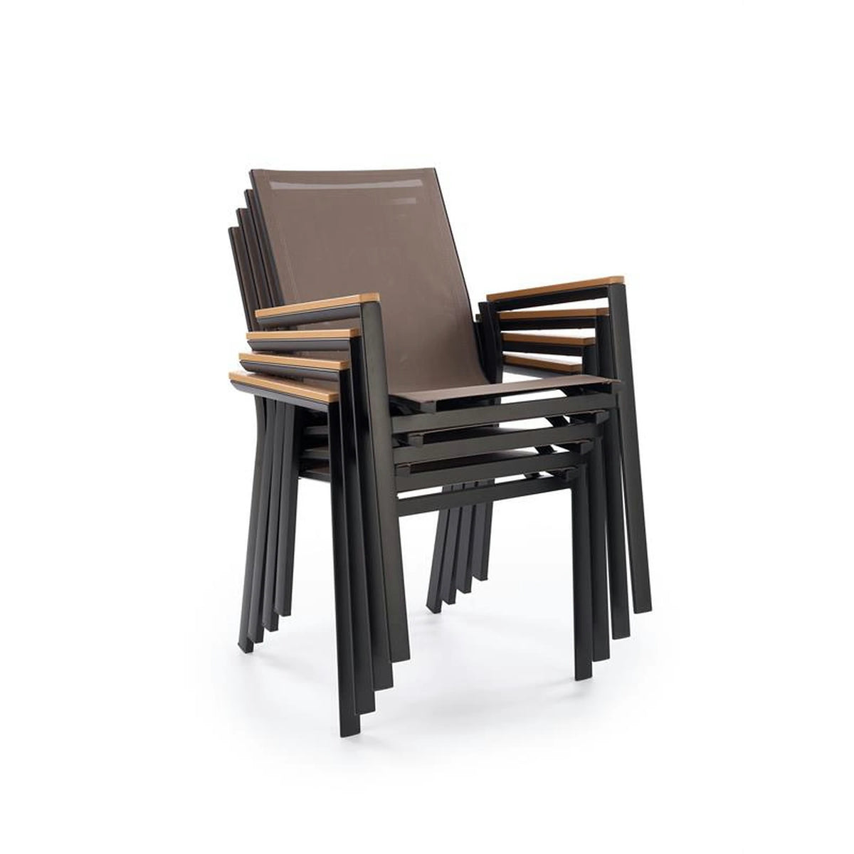 Scaun FIERRO, gri/negru, plasa/metal, 57x66x88 cm