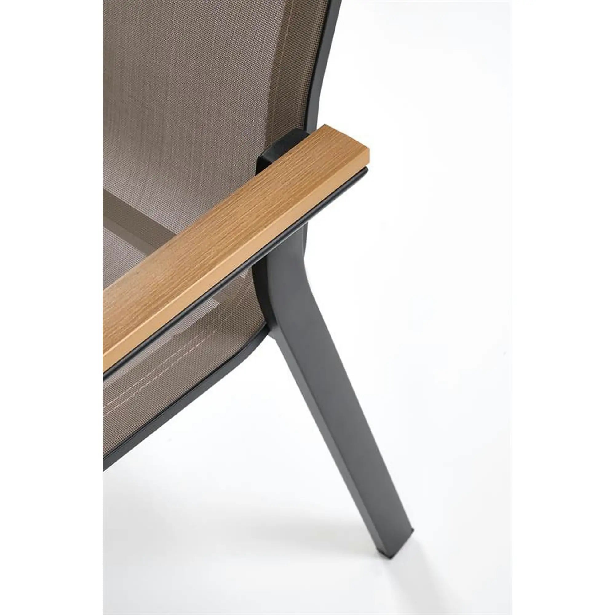 Scaun FIERRO, gri/negru, plasa/metal, 57x66x88 cm