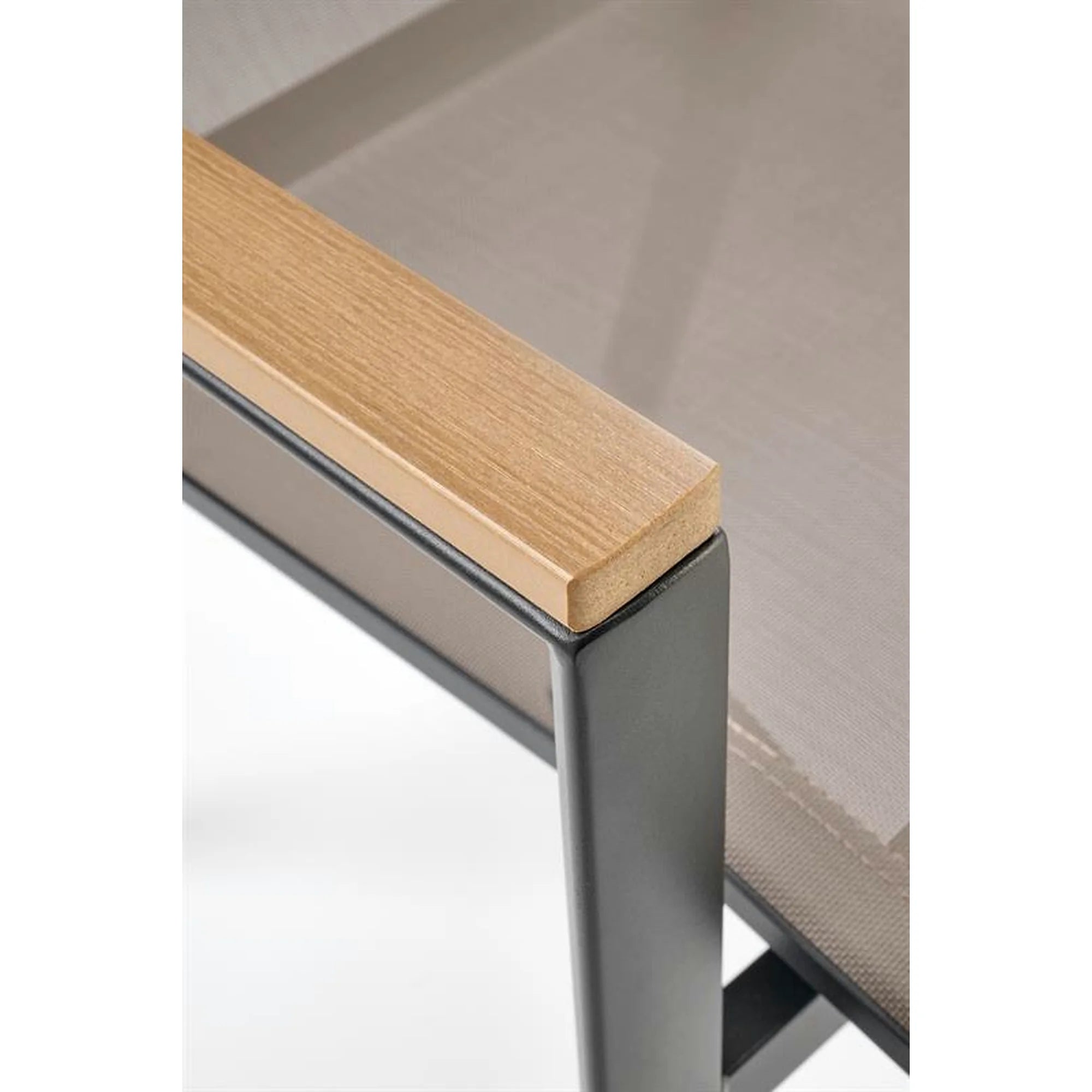 Scaun FIERRO, gri/negru, plasa/metal, 57x66x88 cm