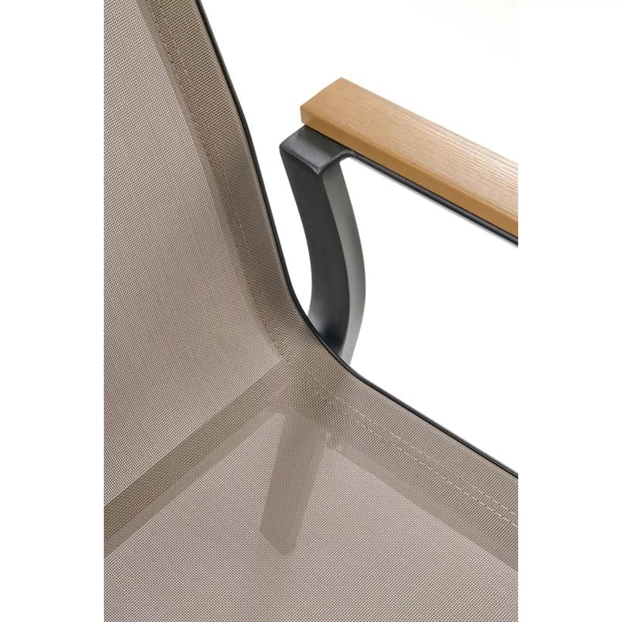 Scaun FIERRO, gri/negru, plasa/metal, 57x66x88 cm