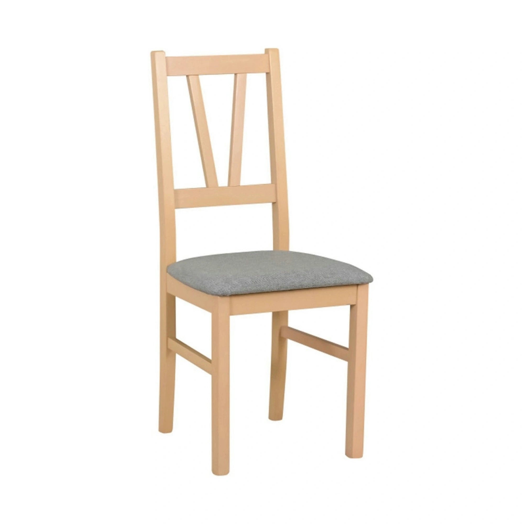 Scaun FILO, stejar sonoma/gri, stofa clasica/lemn, 43x50x94 cm