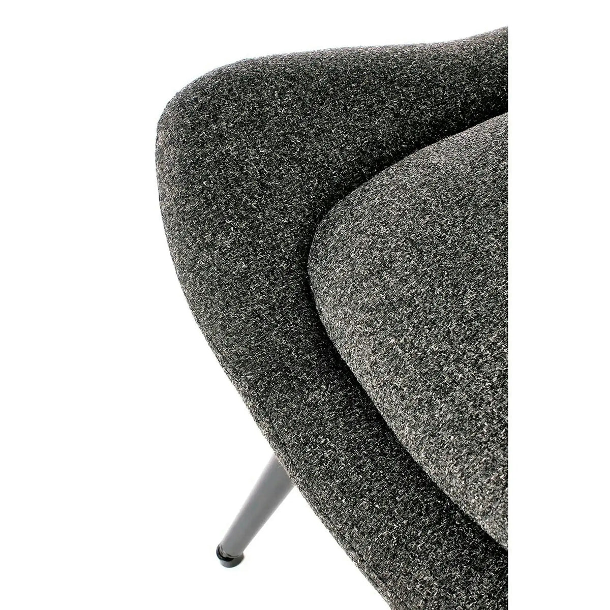 Scaun fluture ATLANTIS, gri antracit/negru, stofa/otel, 77x80x106 cm