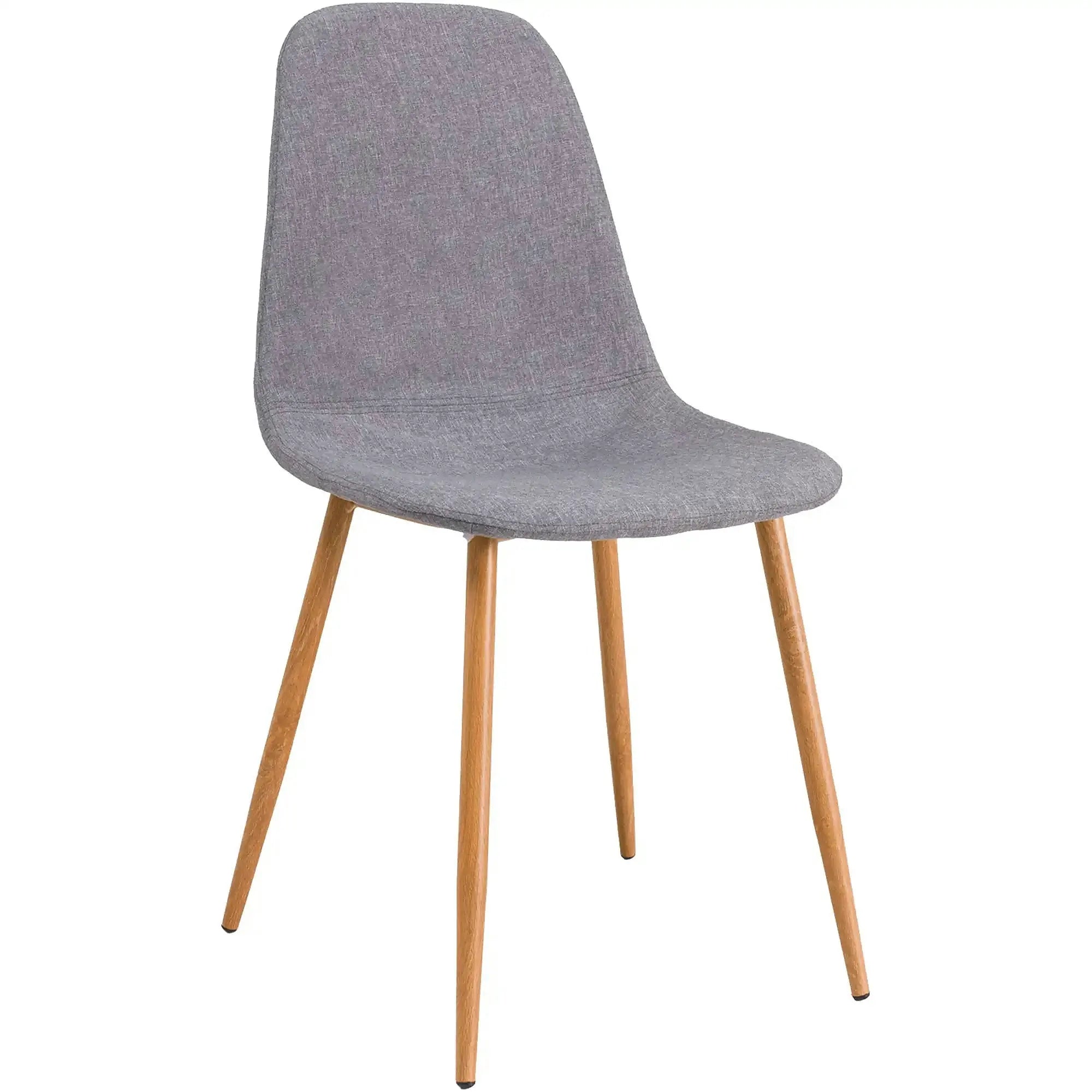 Scaun FOX, gri/stejar, stofa/metal, 46x44x86 cm