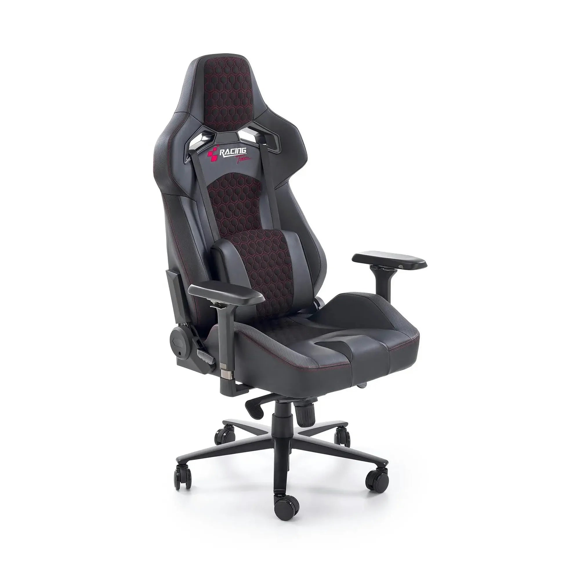 Scaun gaming BALDUR, negru, piele ecologica/metal, 80x75x129/134 cm