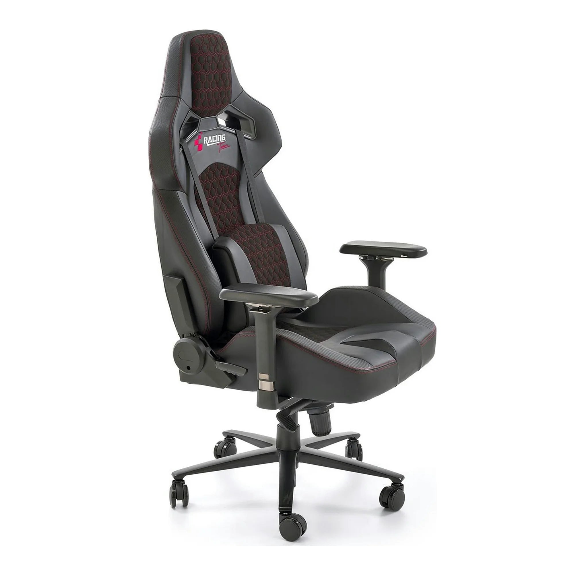 Scaun gaming BALDUR, negru, piele ecologica/metal, 80x75x129/134 cm
