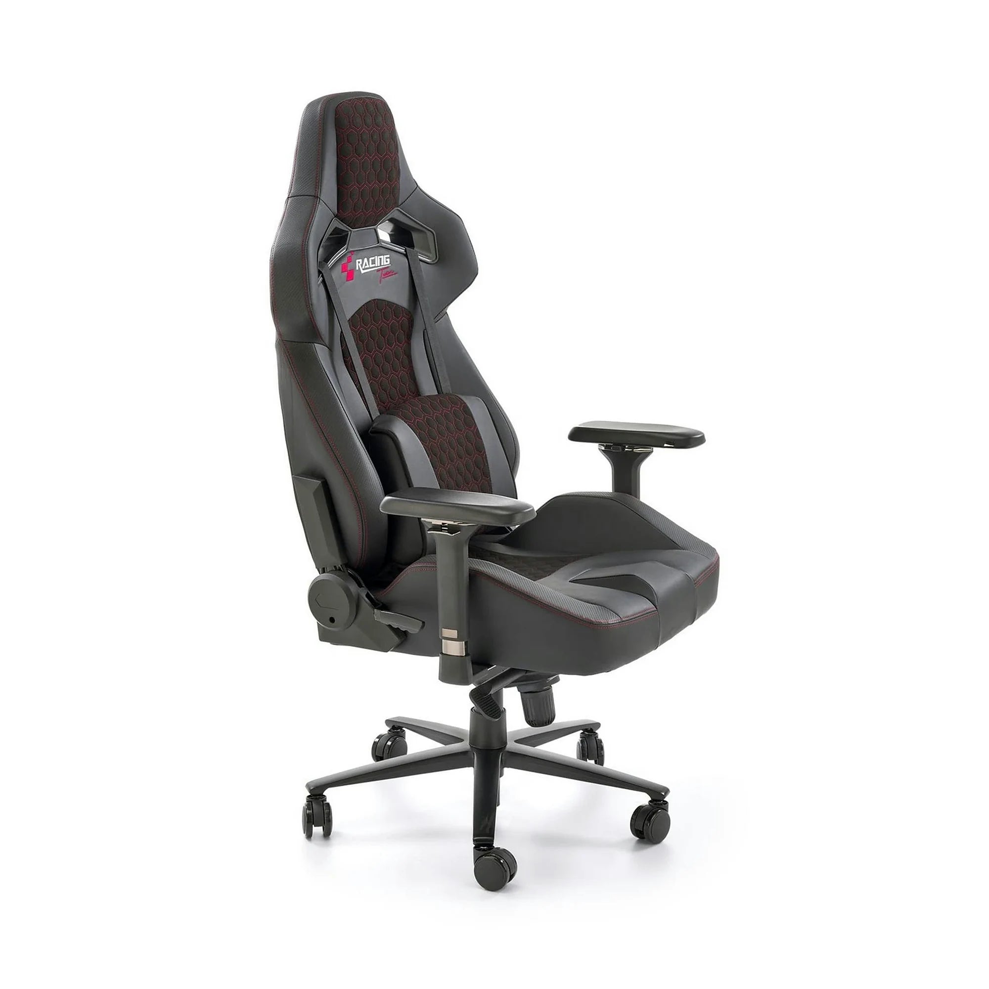 Scaun gaming BALDUR, negru, piele ecologica/metal, 80x75x129/134 cm