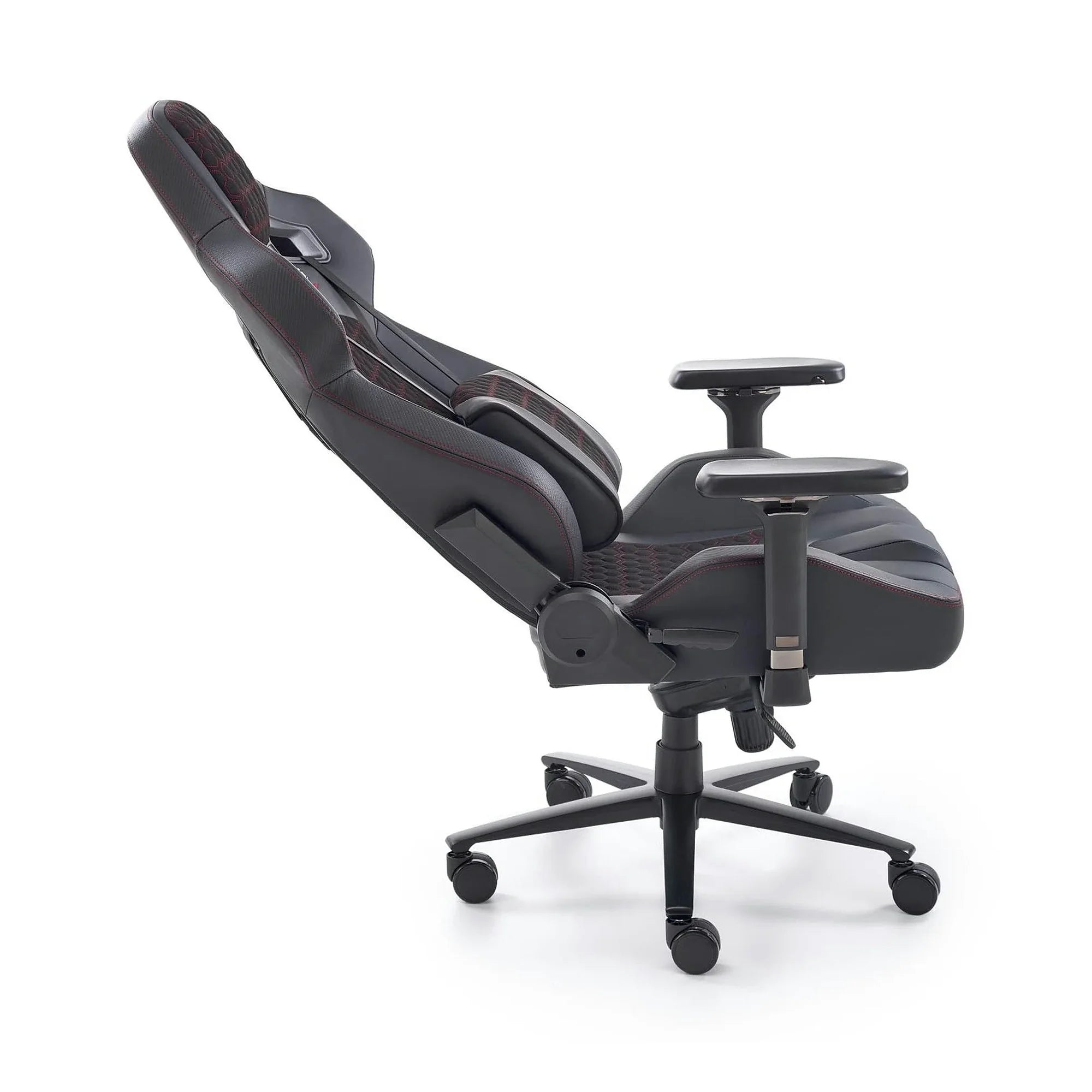Scaun gaming BALDUR, negru, piele ecologica/metal, 80x75x129/134 cm