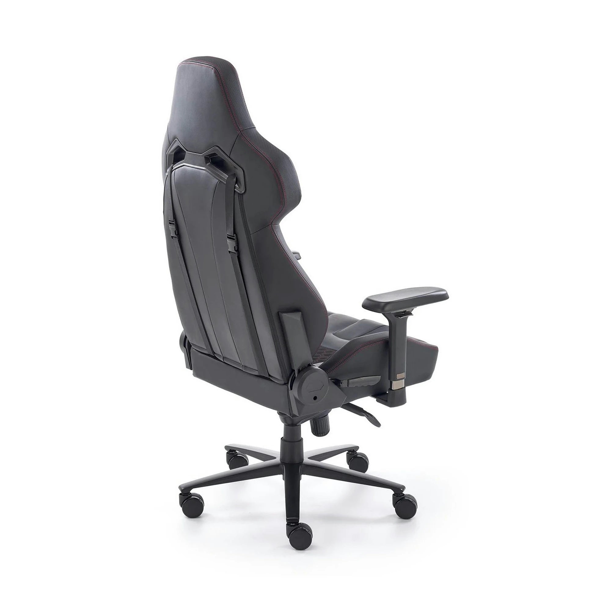 Scaun gaming BALDUR, negru, piele ecologica/metal, 80x75x129/134 cm