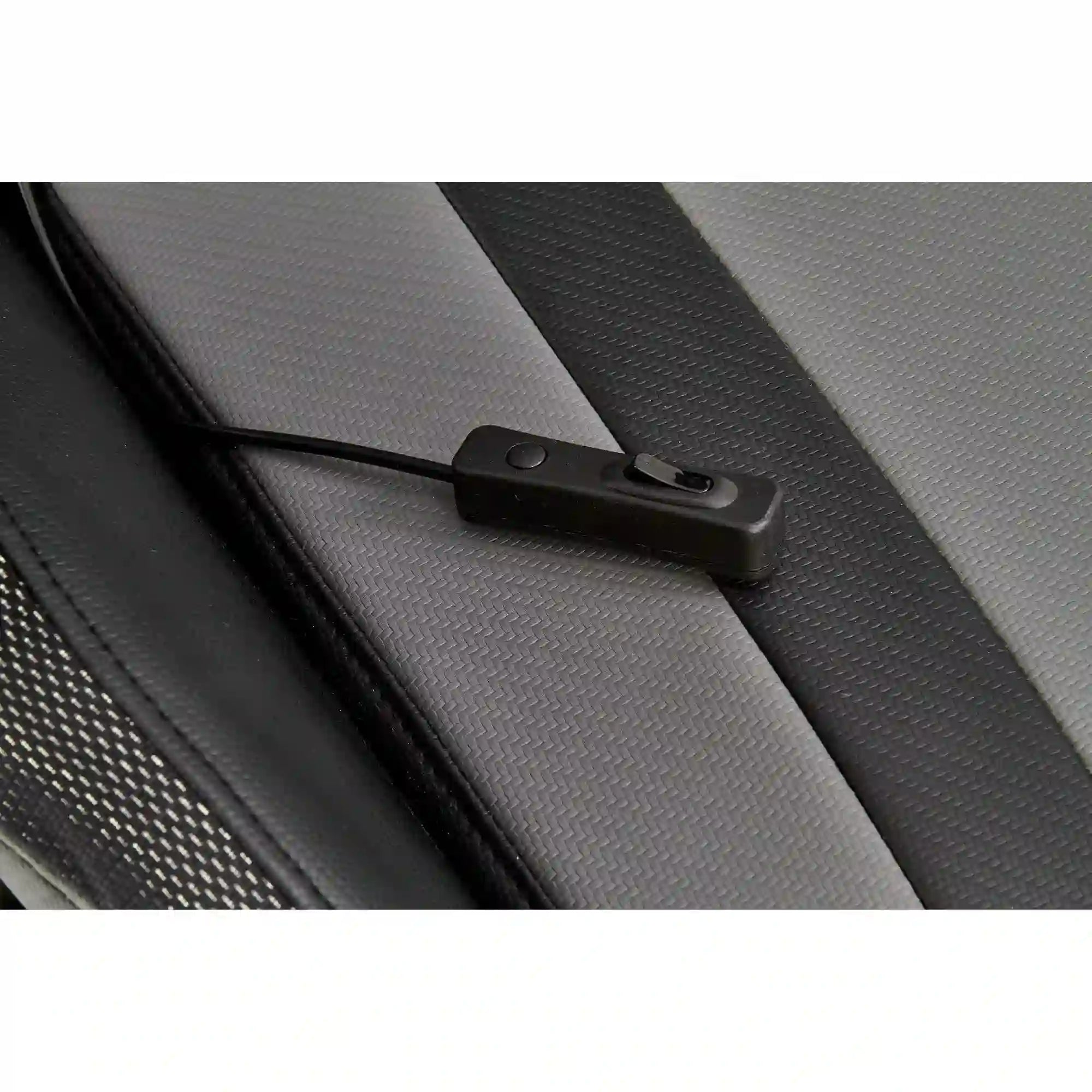 Scaun gaming FACTOR, negru/gri/verde, piele ecologica/material textil, 68x69x121/131 cm