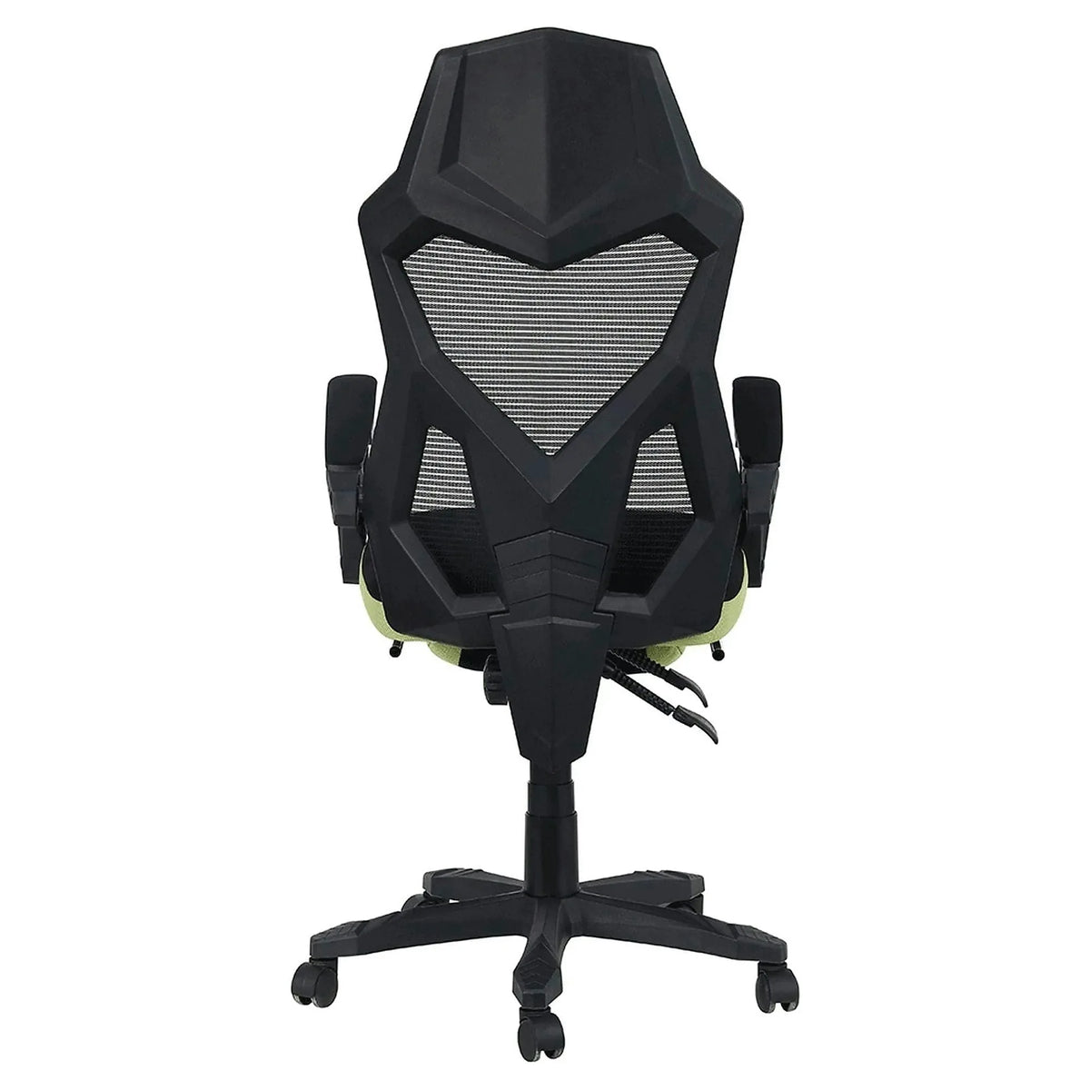 Scaun gaming JORIK NEW, negru/verde, plasa/plastic, 60x65x108/118 cm