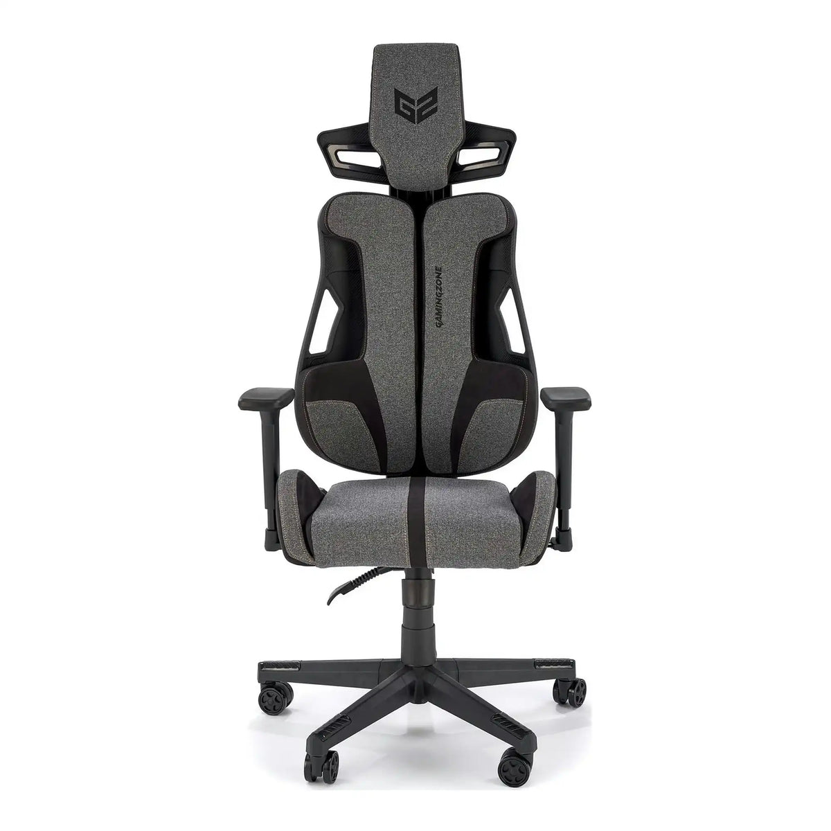 Scaun gaming NITRO 2, gri/negru, material textil, 66x68x130/137 cm