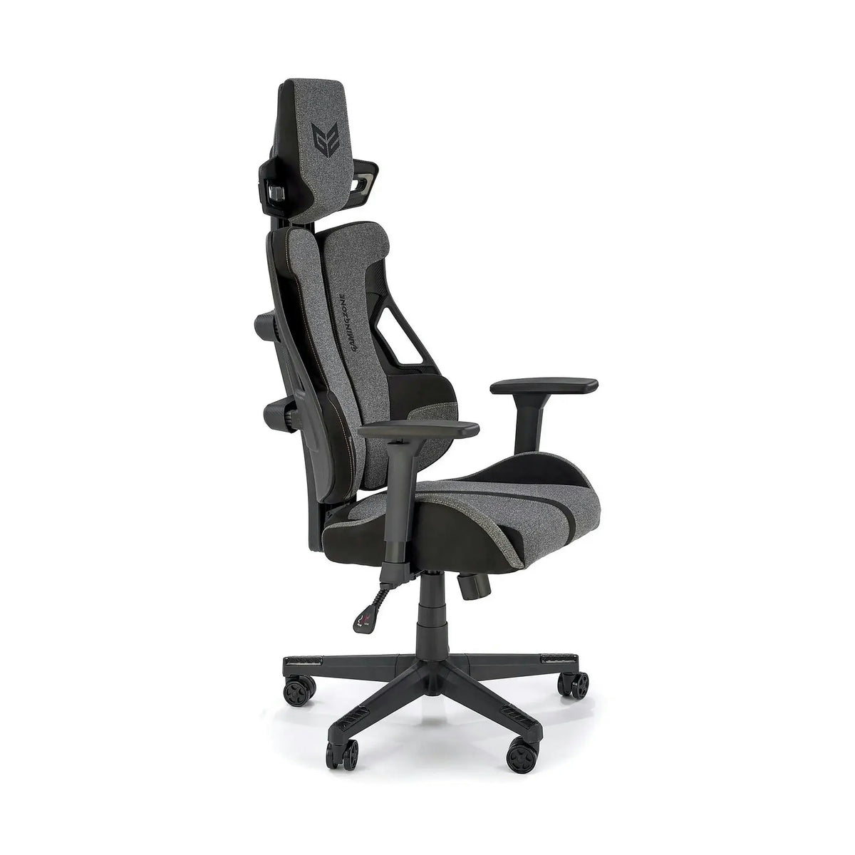 Scaun gaming NITRO 2, gri/negru, material textil, 66x68x130/137 cm