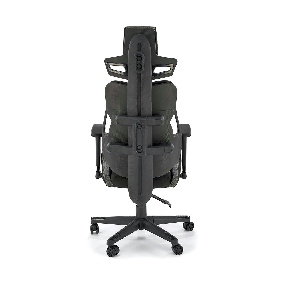 Scaun gaming NITRO 2, gri/negru, material textil, 66x68x130/137 cm