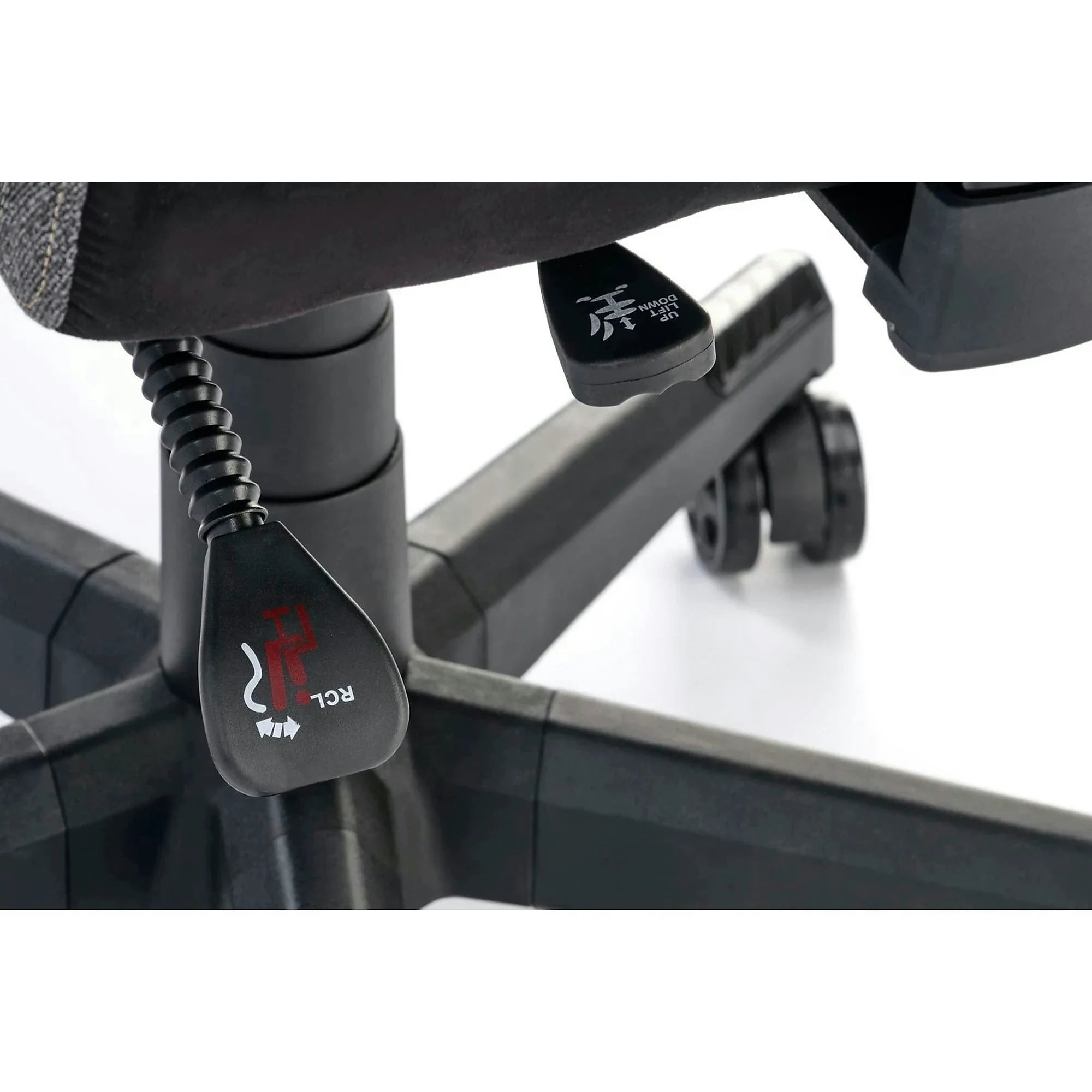 Scaun gaming NITRO 2, gri/negru, material textil, 66x68x130/137 cm