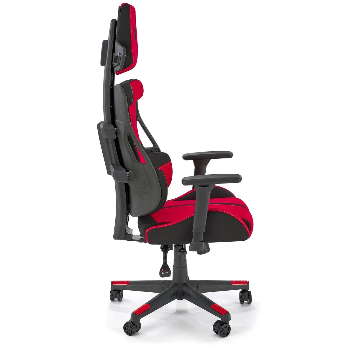 Scaun gaming NITRO 2, rosu/negru, material textil, 66x68x130/137 cm