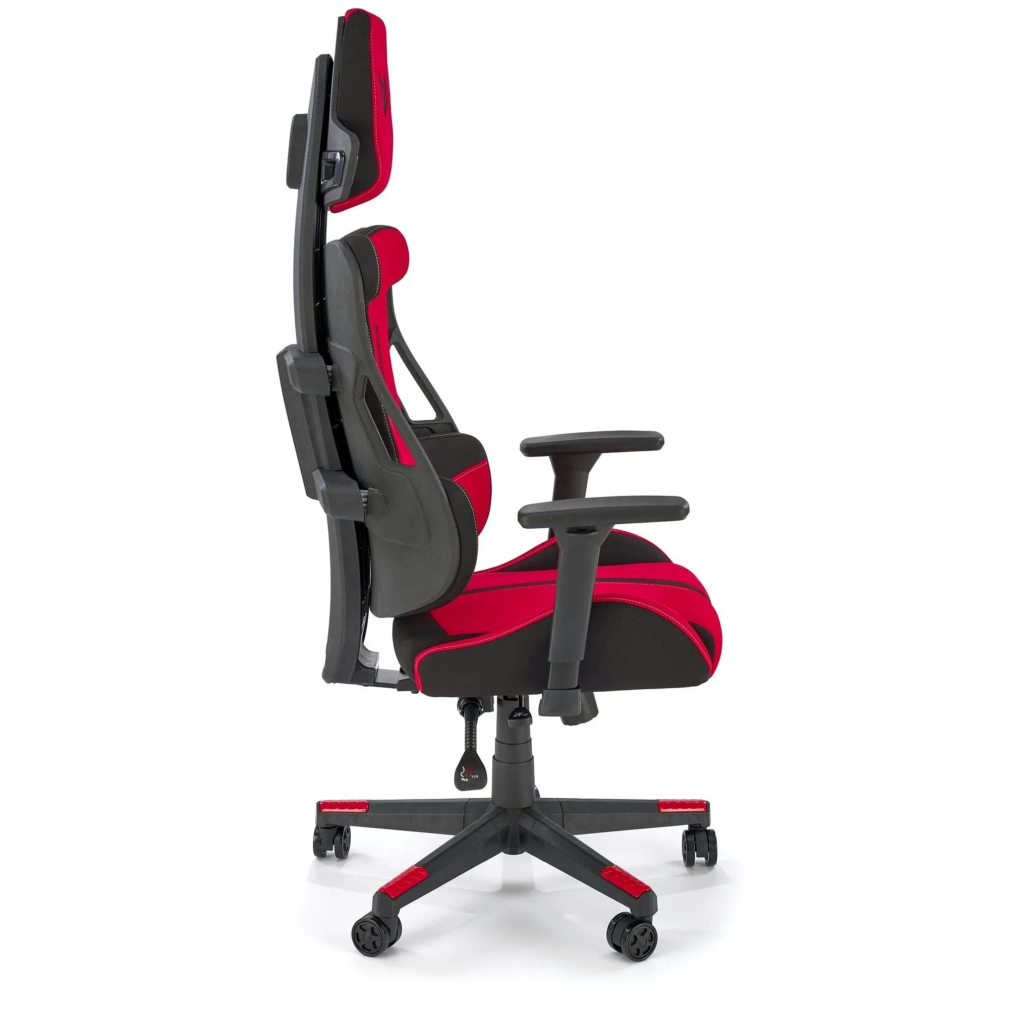 Scaun gaming NITRO 2, rosu/negru, material textil, 66x68x130/137 cm