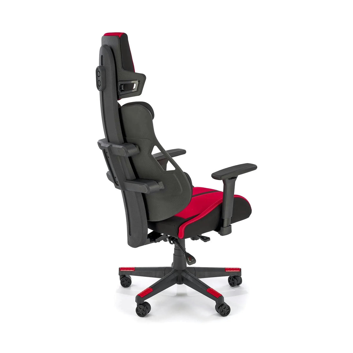 Scaun gaming NITRO 2, rosu/negru, material textil, 66x68x130/137 cm