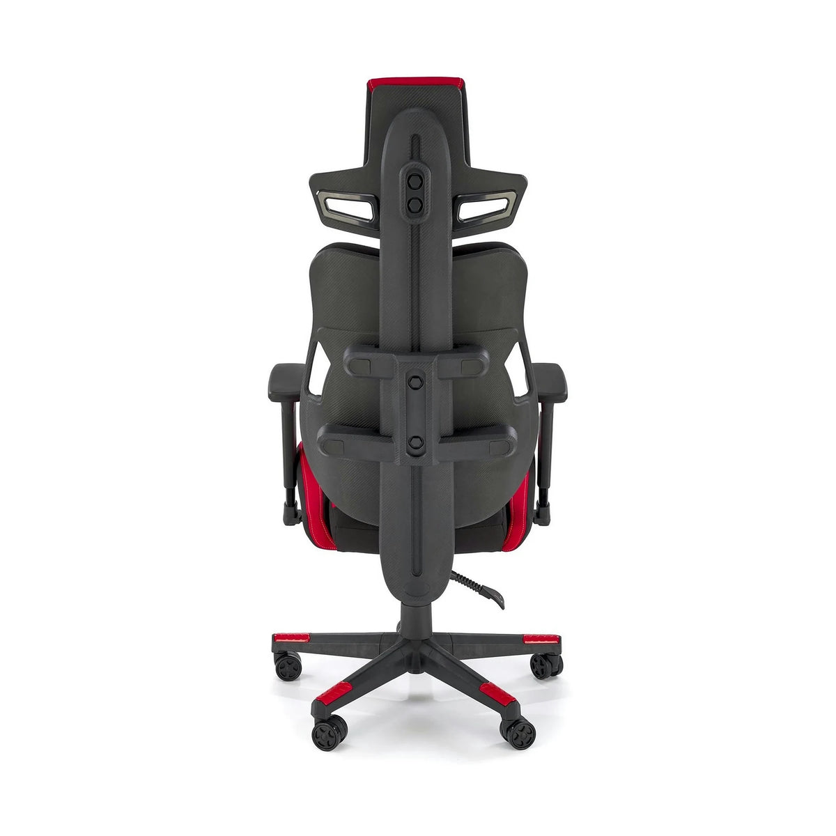 Scaun gaming NITRO 2, rosu/negru, material textil, 66x68x130/137 cm