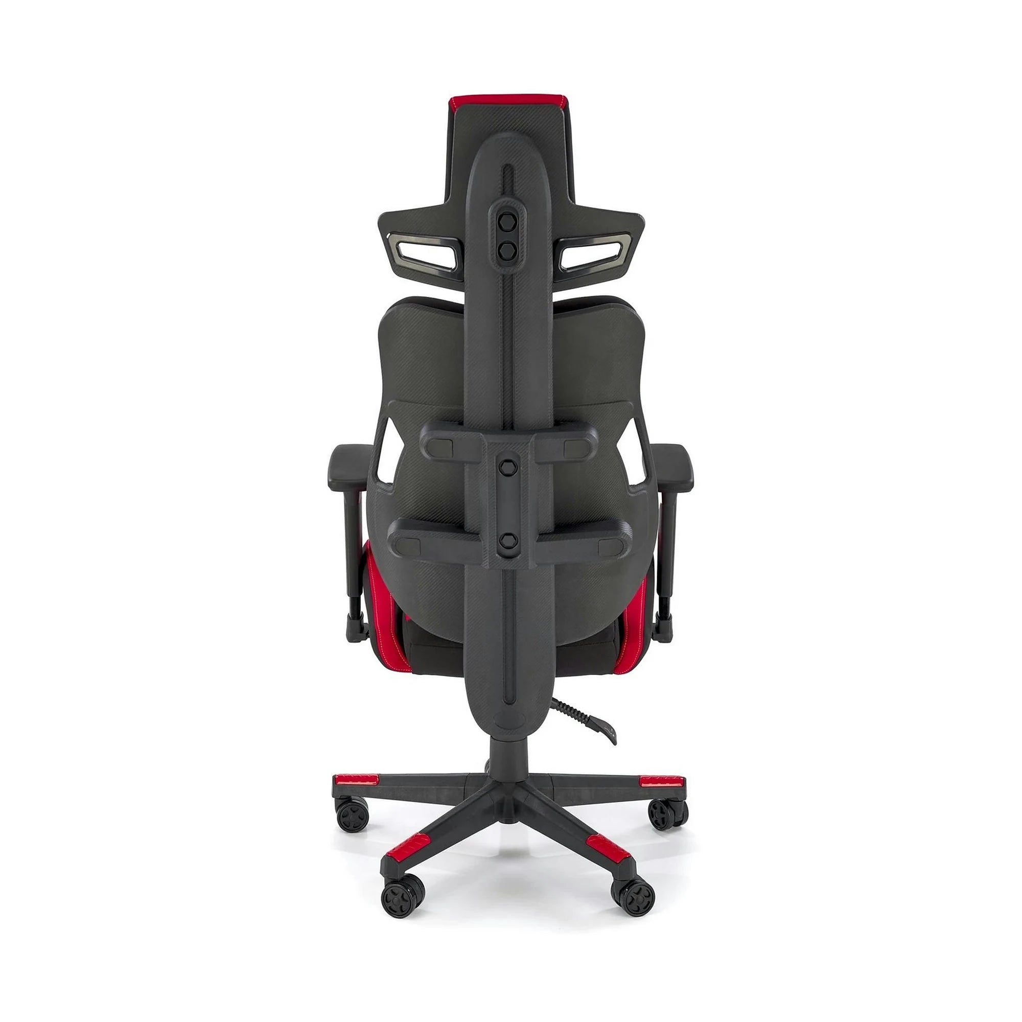 Scaun gaming NITRO 2, rosu/negru, material textil, 66x68x130/137 cm