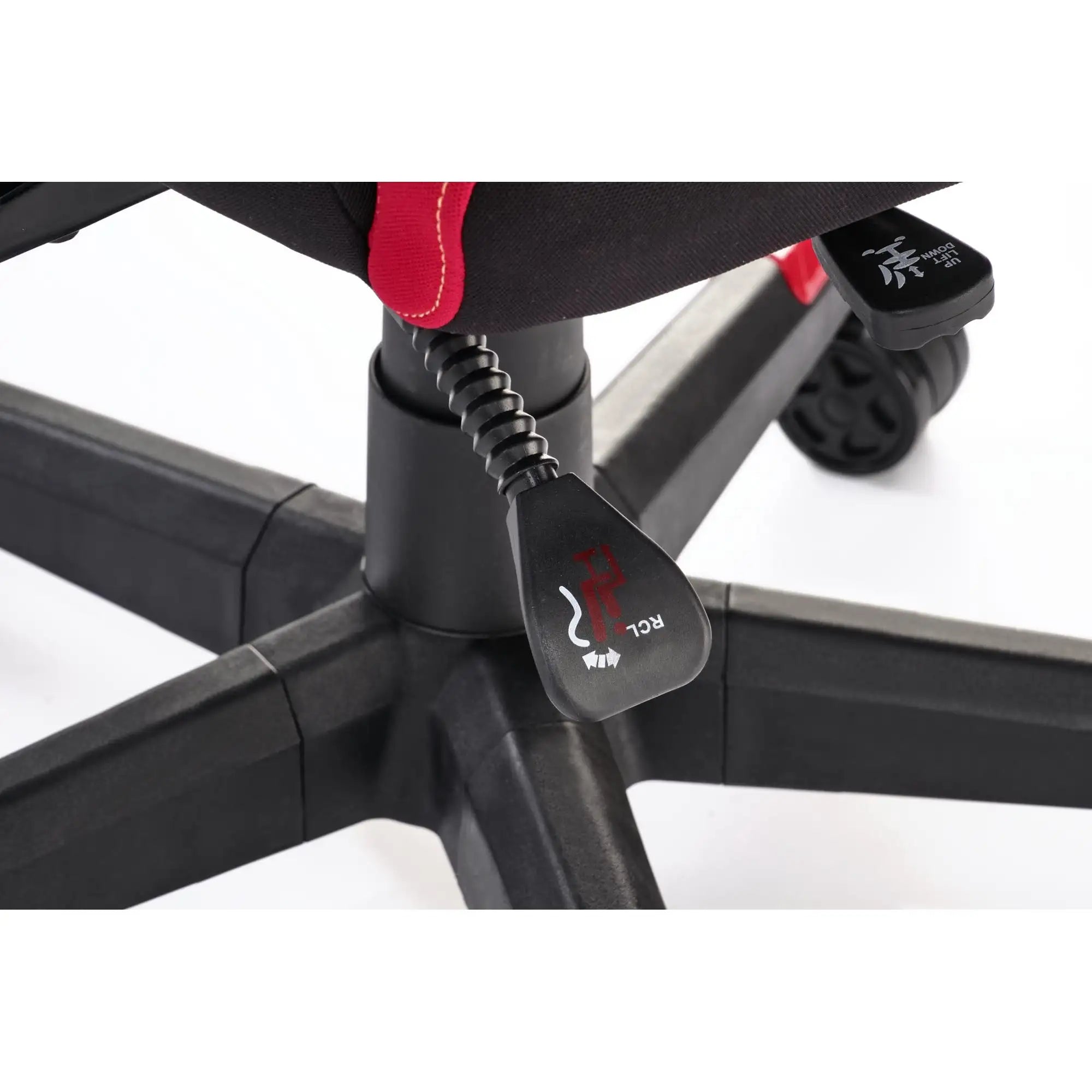 Scaun gaming NITRO 2, rosu/negru, material textil, 66x68x130/137 cm