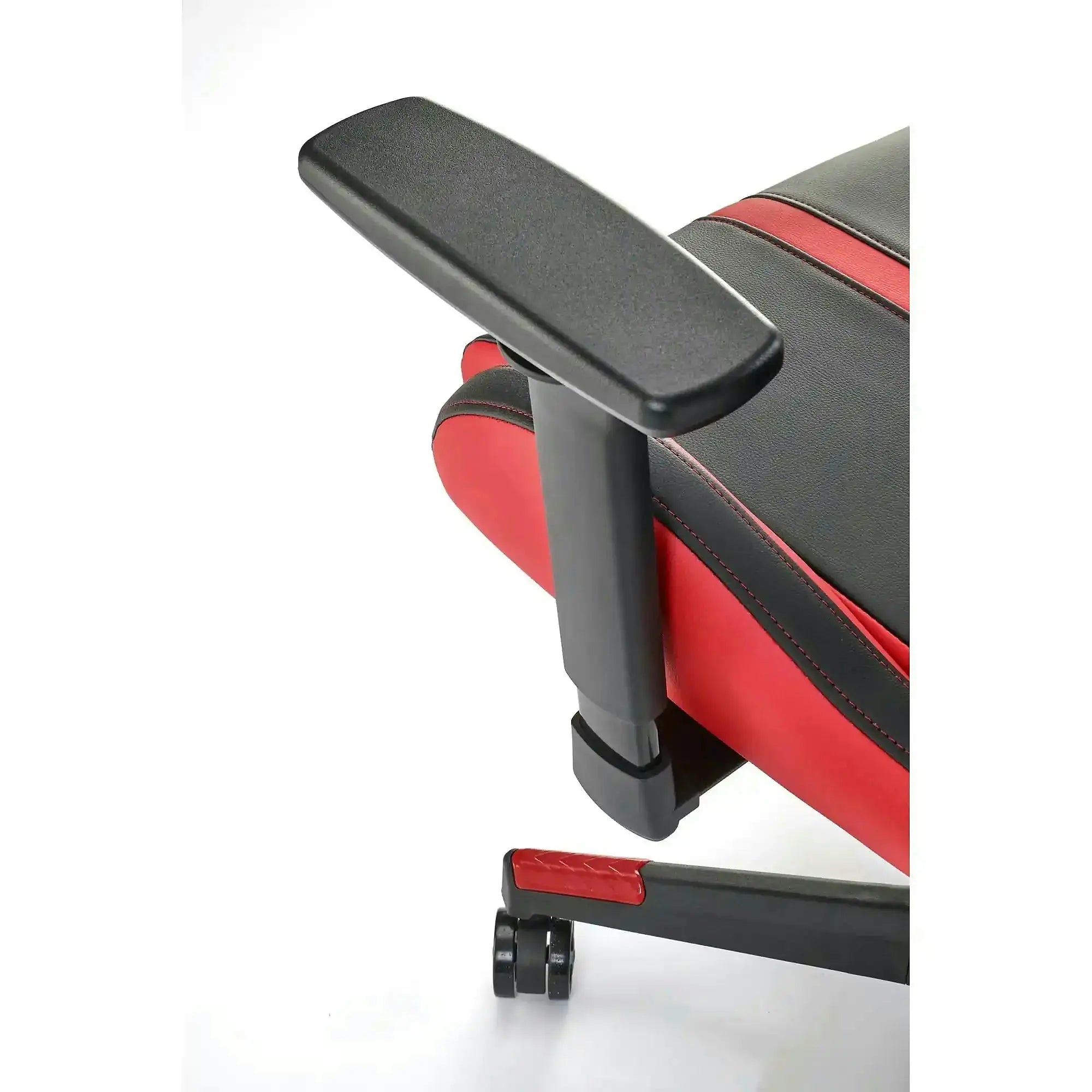 Scaun gaming NITRO, negru/rosu, piele ecologica/material textil, 66x68x130/137 cm