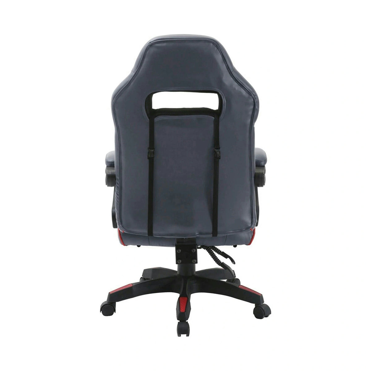 Scaun gaming RIKU, gri/negru, piele ecologica, 71x64x112/122 cm