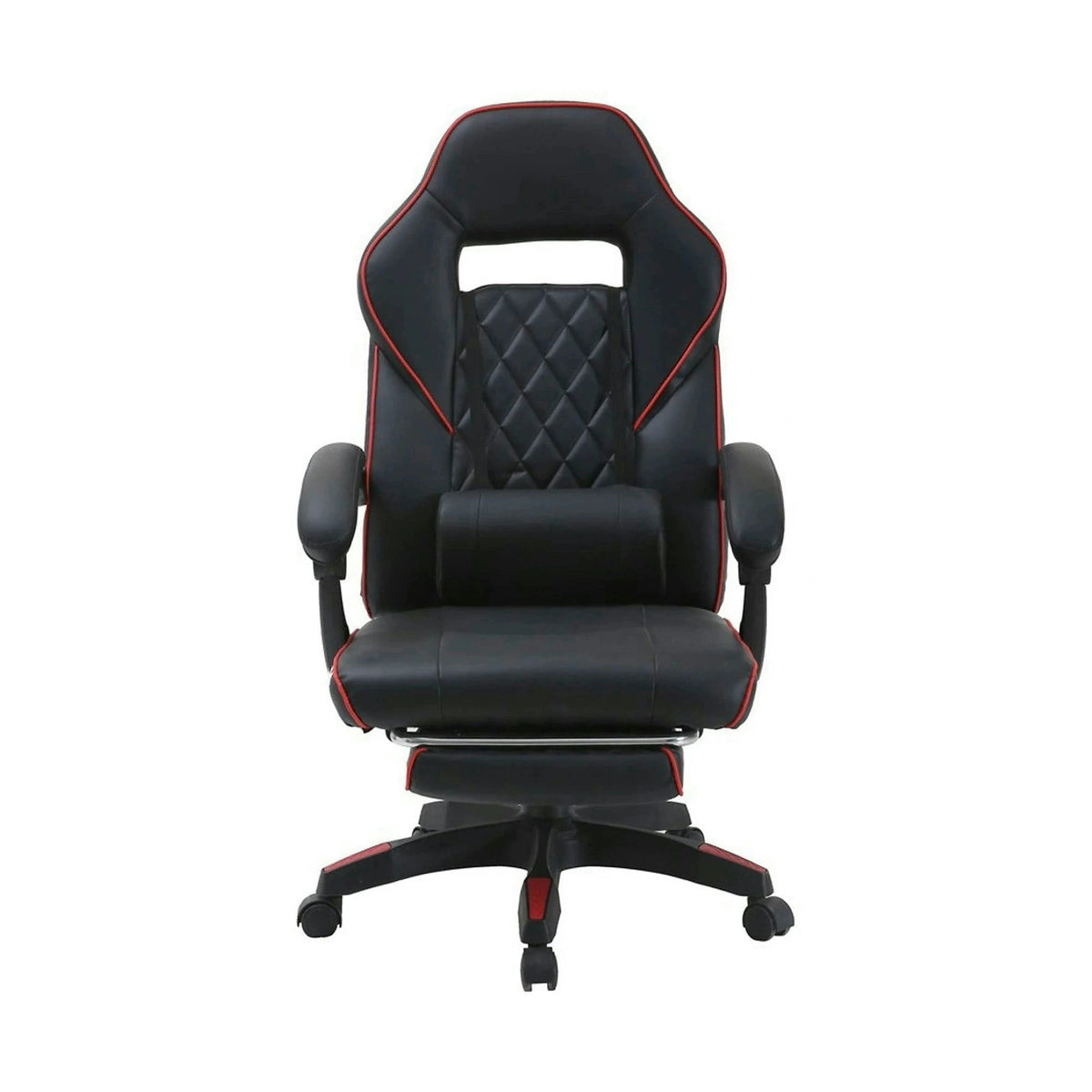 Scaun gaming RIKU, negru, piele ecologica, 71x64x112/122 cm