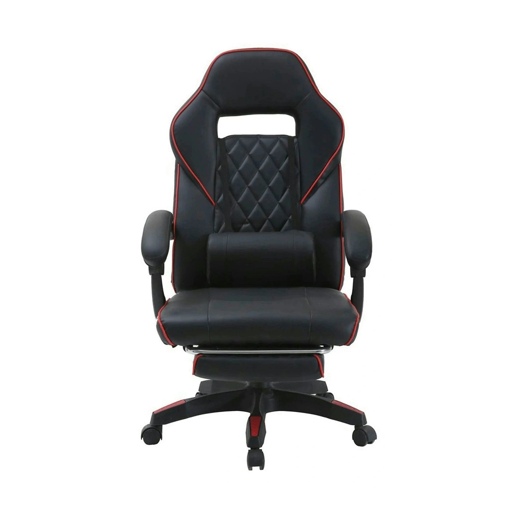 Scaun gaming RIKU, negru, piele ecologica, 71x64x112/122 cm
