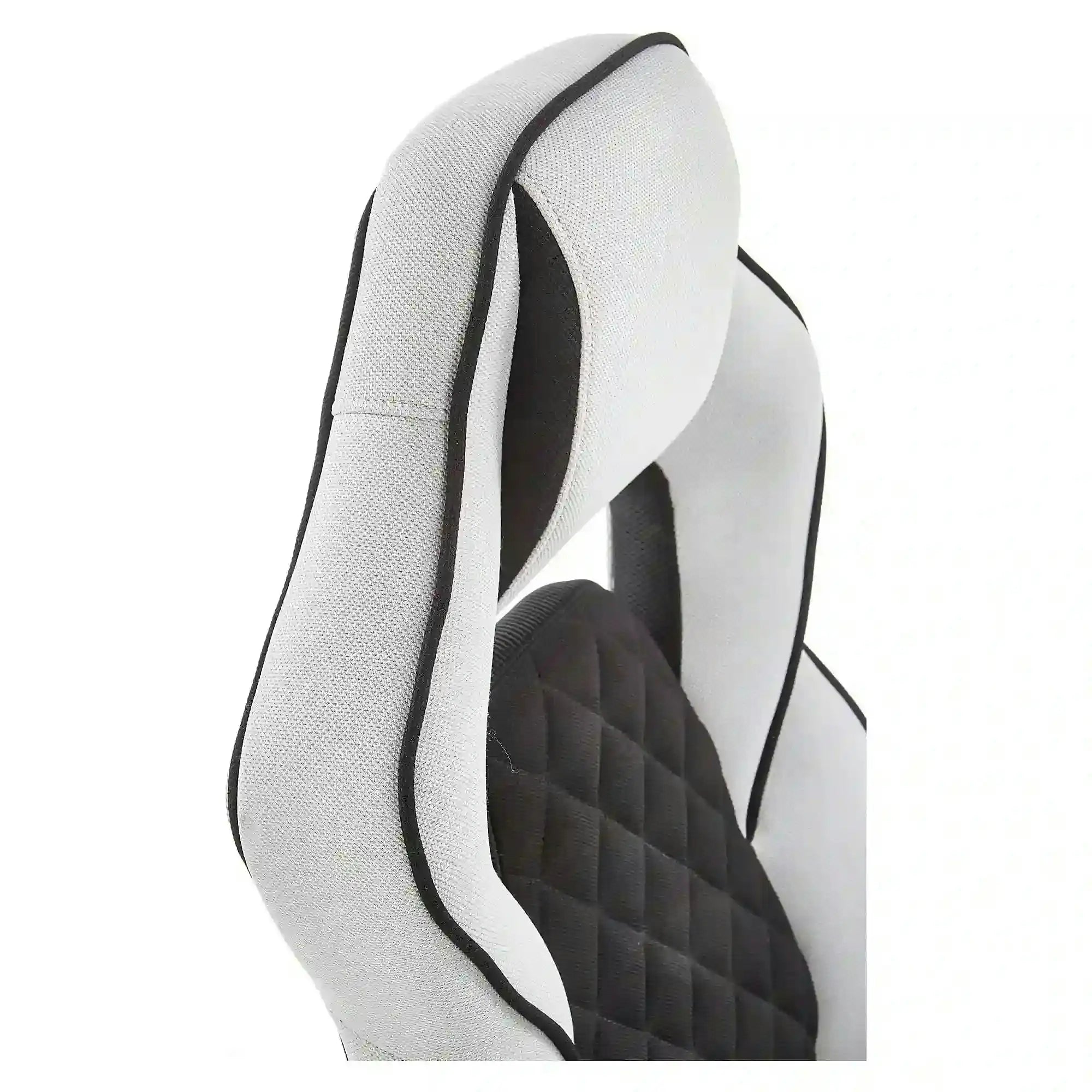 Scaun gaming SONIC, negru/gri, stofa, 69x70x115/124 cm