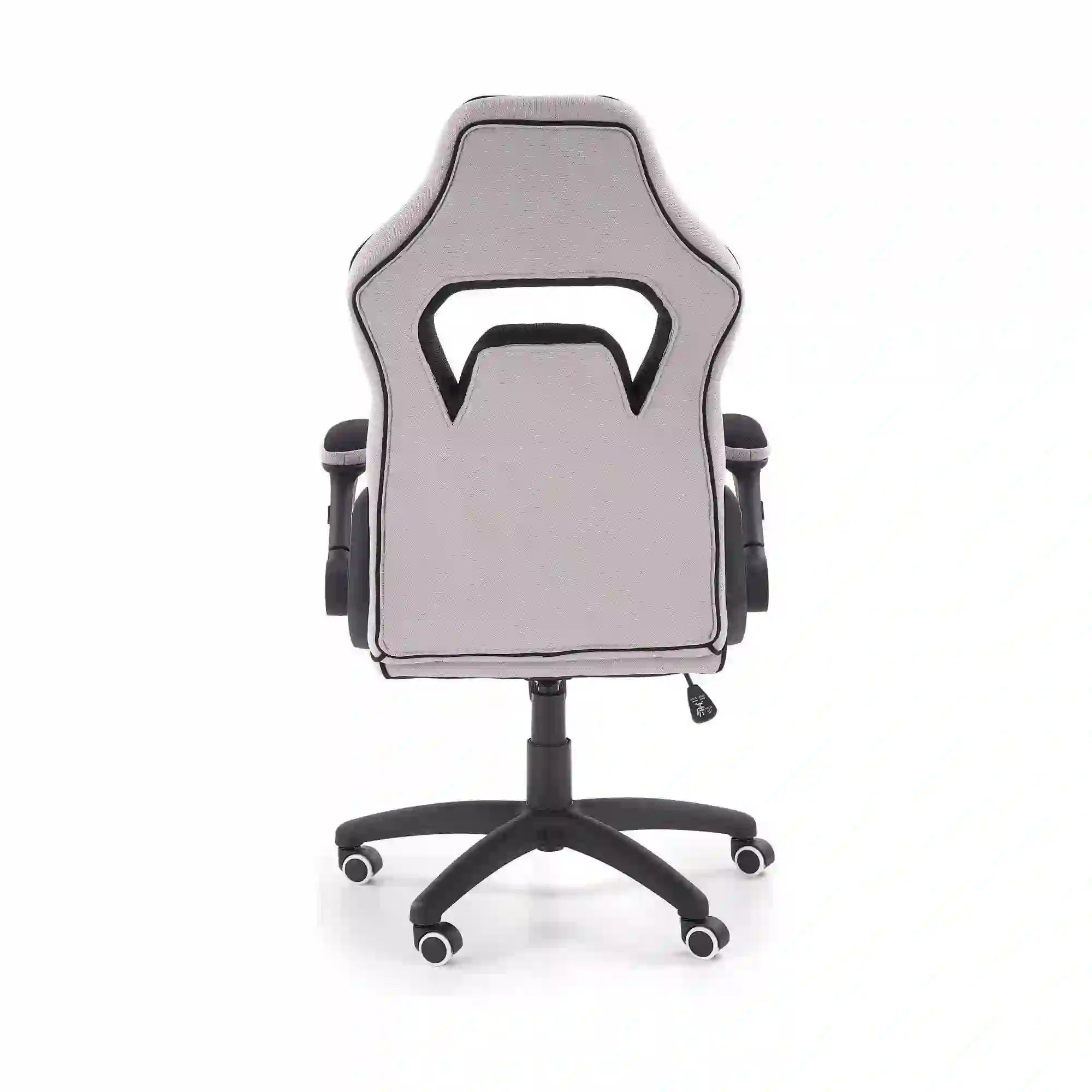 Scaun gaming SONIC, negru/gri, stofa, 69x70x115/124 cm