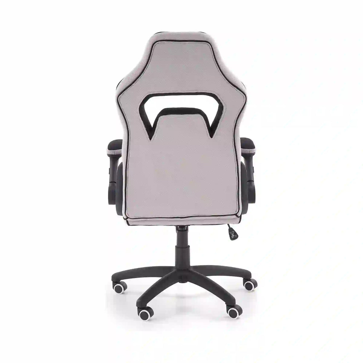 Scaun gaming SONIC, negru/gri, stofa, 69x70x115/124 cm