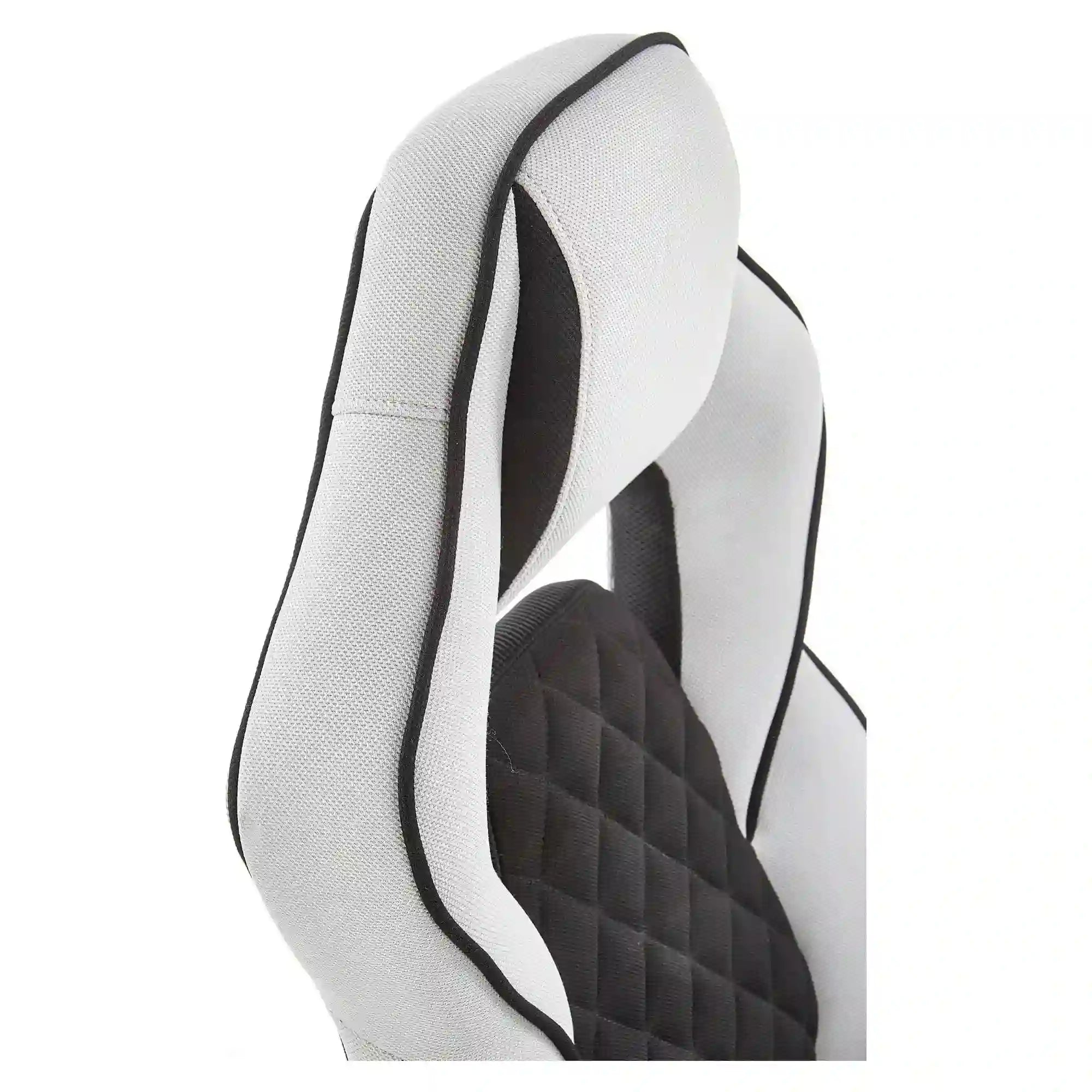 Scaun gaming SONIC, negru/gri, stofa, 69x70x115/124 cm