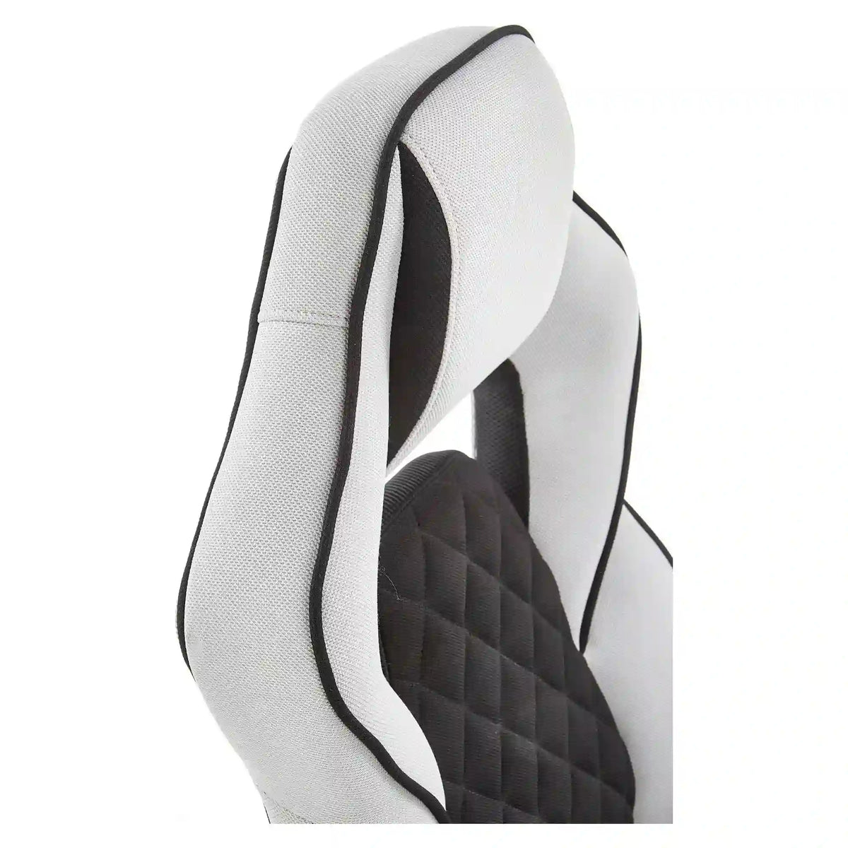 Scaun gaming SONIC, negru/gri, stofa, 69x70x115/124 cm