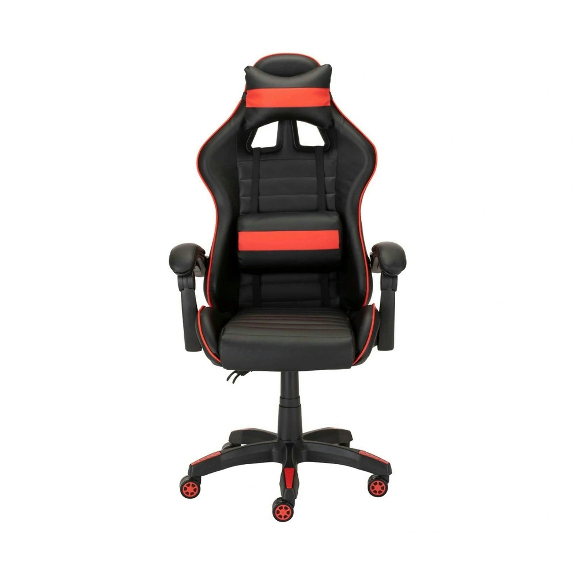 Scaun gaming X-PLAY, negru/rosu, piele ecologica, 64x65x123/132 cm
