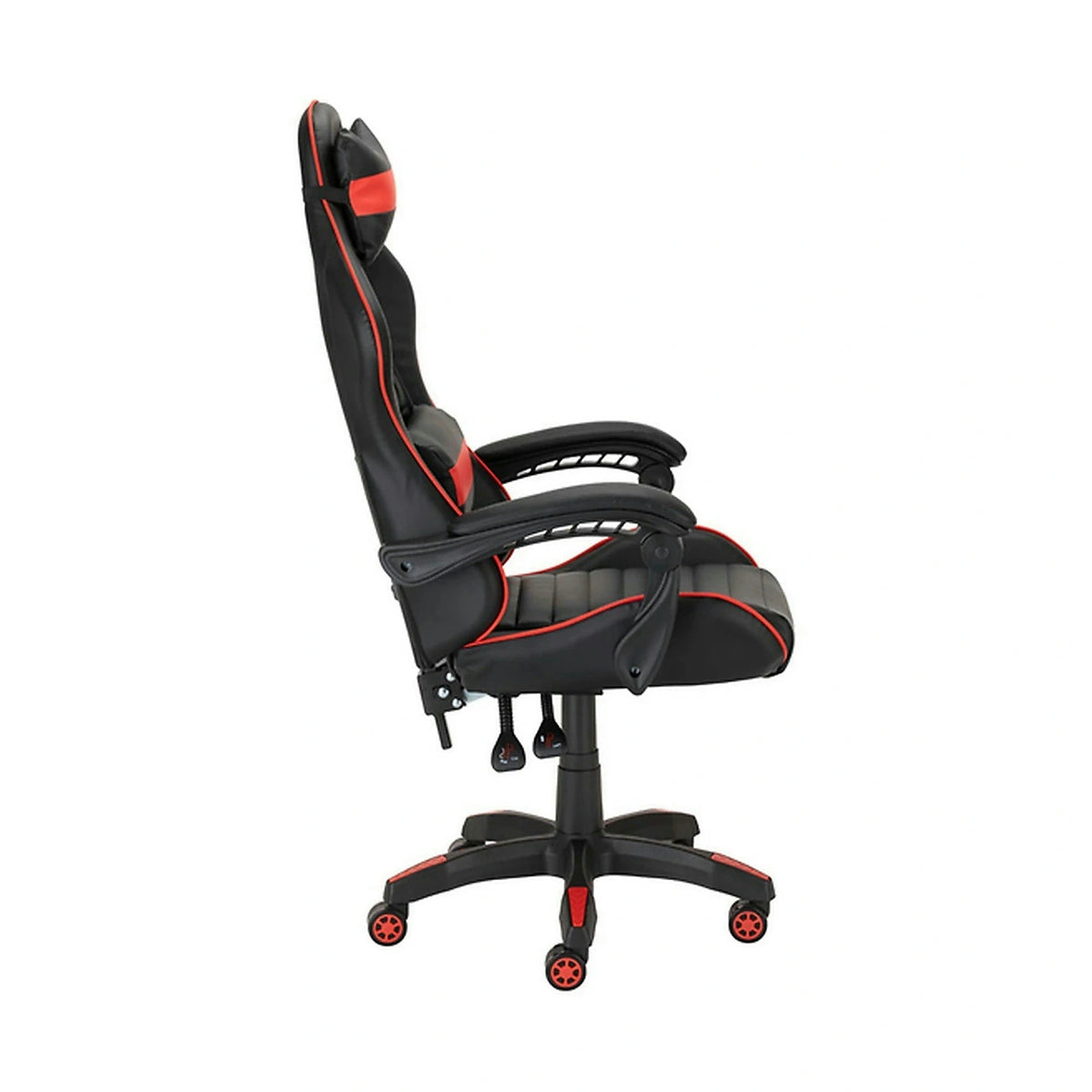 Scaun gaming X-PLAY, negru/rosu, piele ecologica, 64x65x123/132 cm