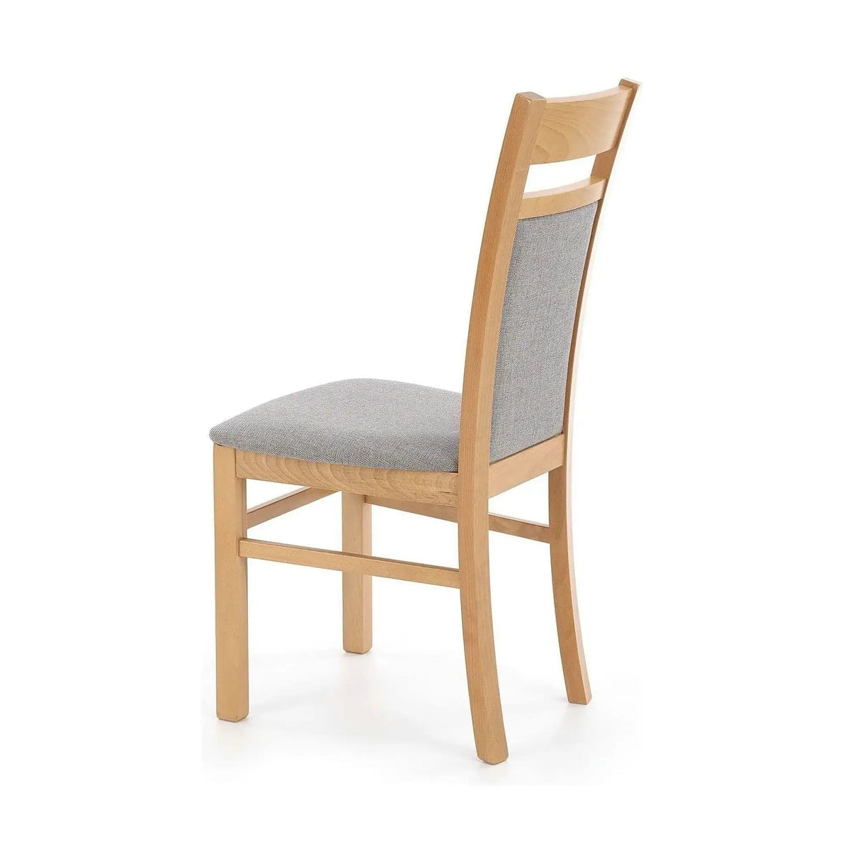 Scaun GERARD 2, gri/stejar honey, stofa clasica/lemn de fag, 44x55x97 cm