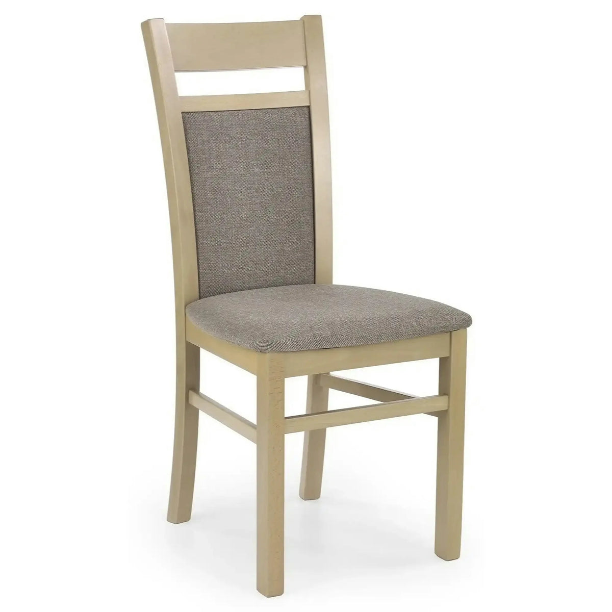 Scaun GERARD 2, gri/stejar sonoma, stofa clasica/lemn de fag, 44x55x97 cm