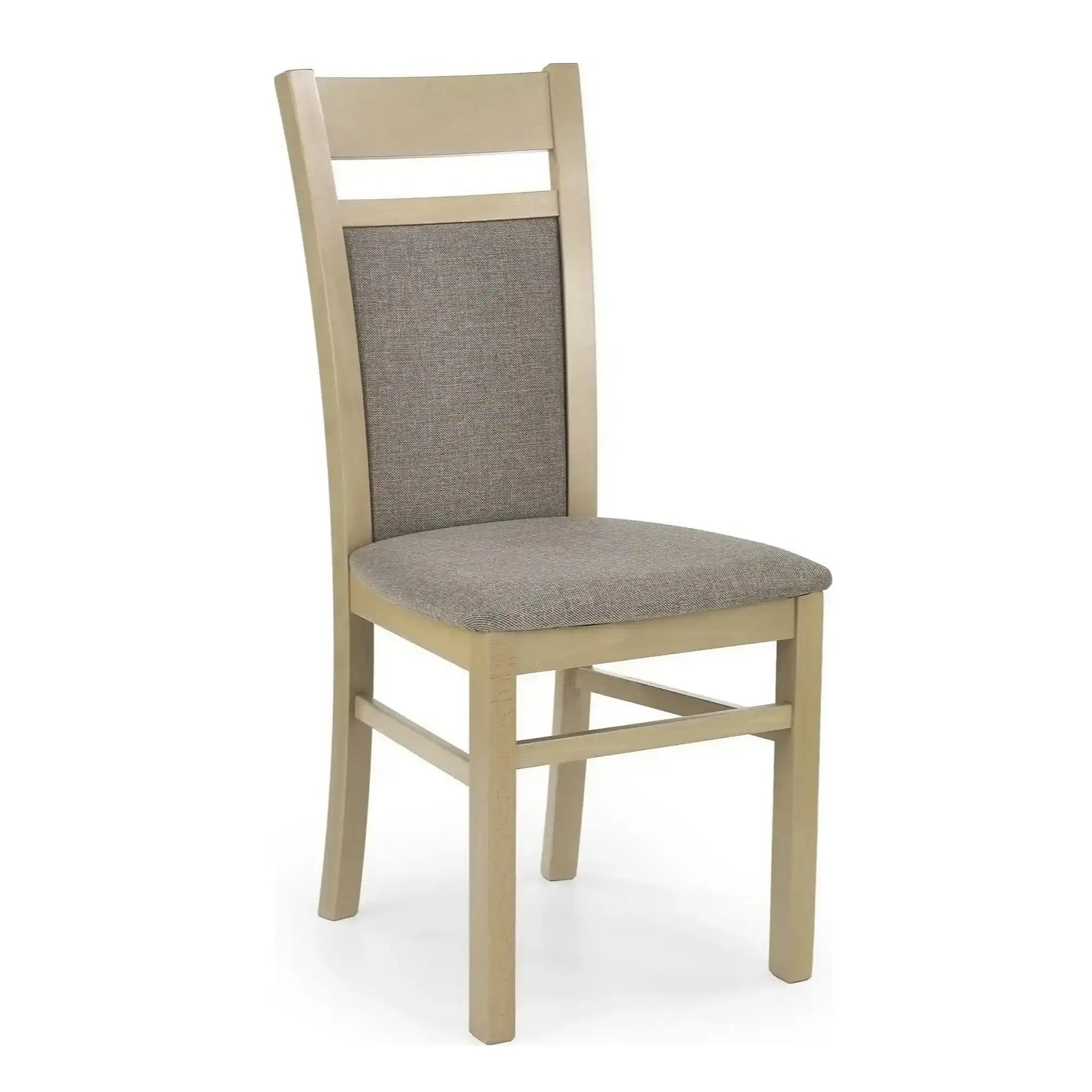 Scaun GERARD 2, gri/stejar sonoma, stofa clasica/lemn de fag, 44x55x97 cm