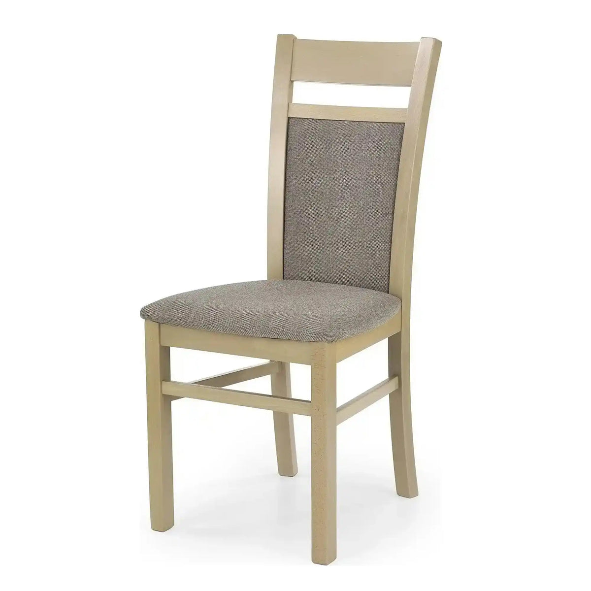 Scaun GERARD 2, gri/stejar sonoma, stofa clasica/lemn de fag, 44x55x97 cm