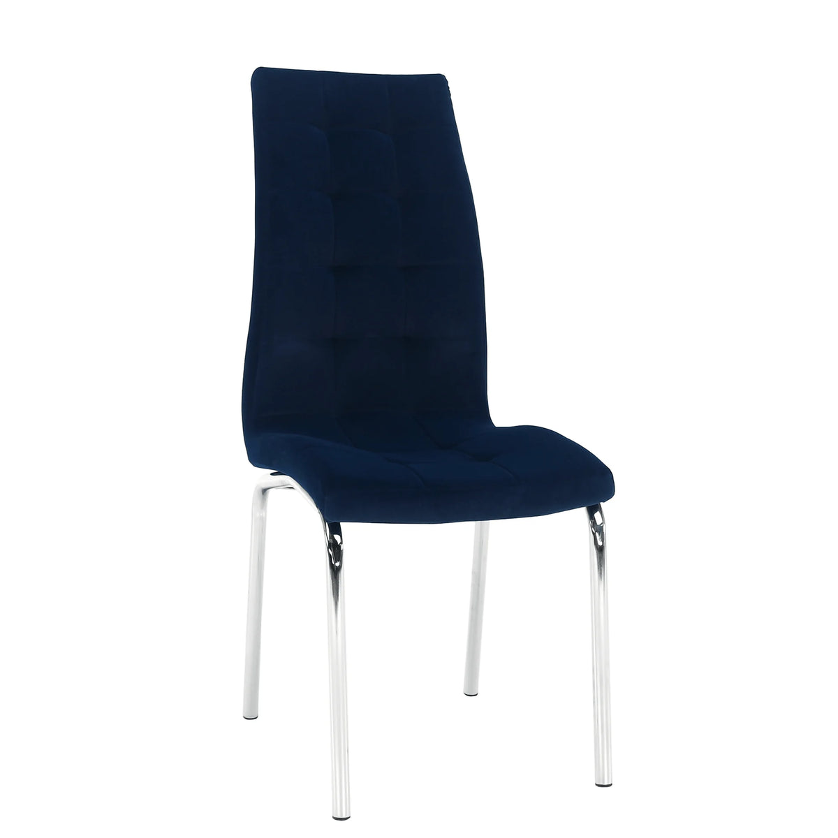 Scaun GERDA NEW, albastru, stofa clasica/metal, 42x58x103 cm
