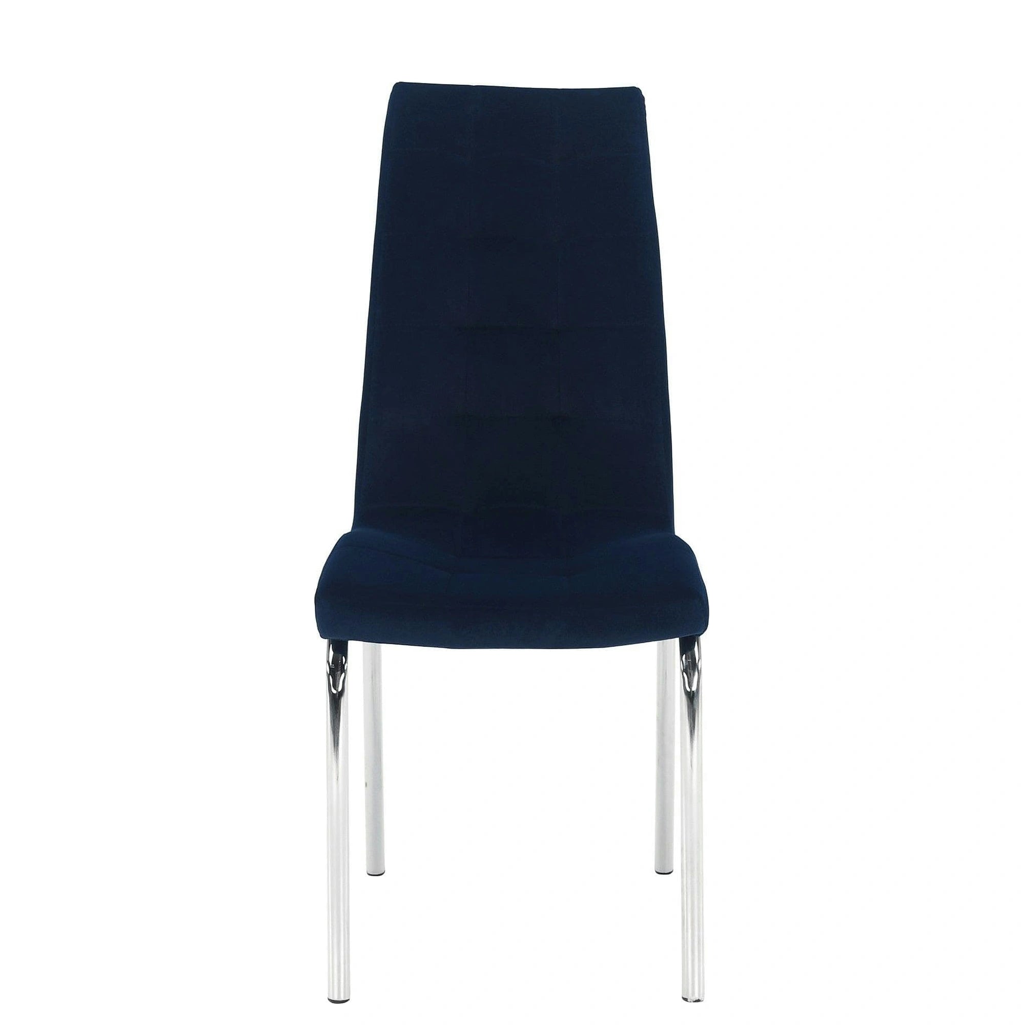 Scaun GERDA NEW, albastru, stofa clasica/metal, 42x58x103 cm