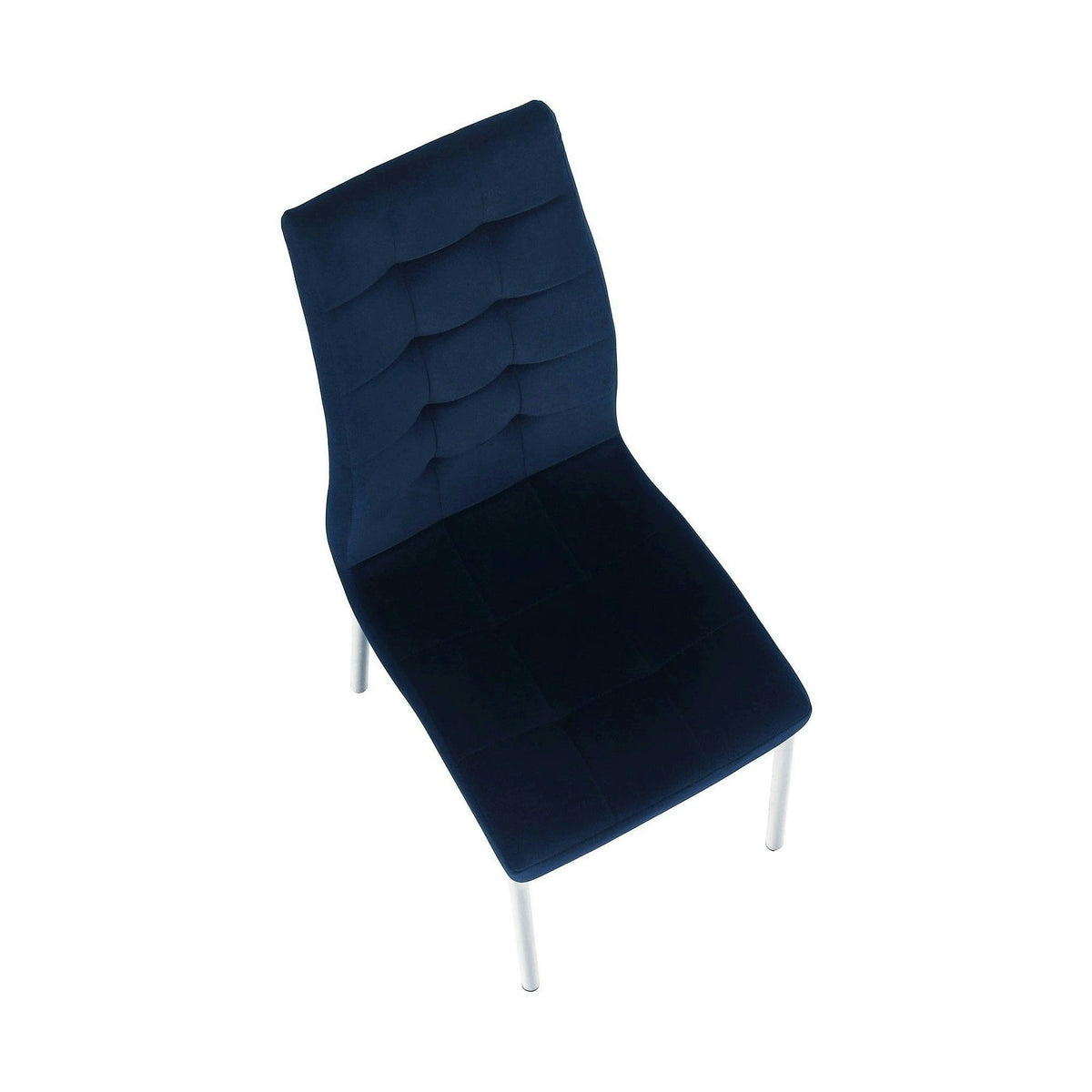 Scaun GERDA NEW, albastru, stofa clasica/metal, 42x58x103 cm
