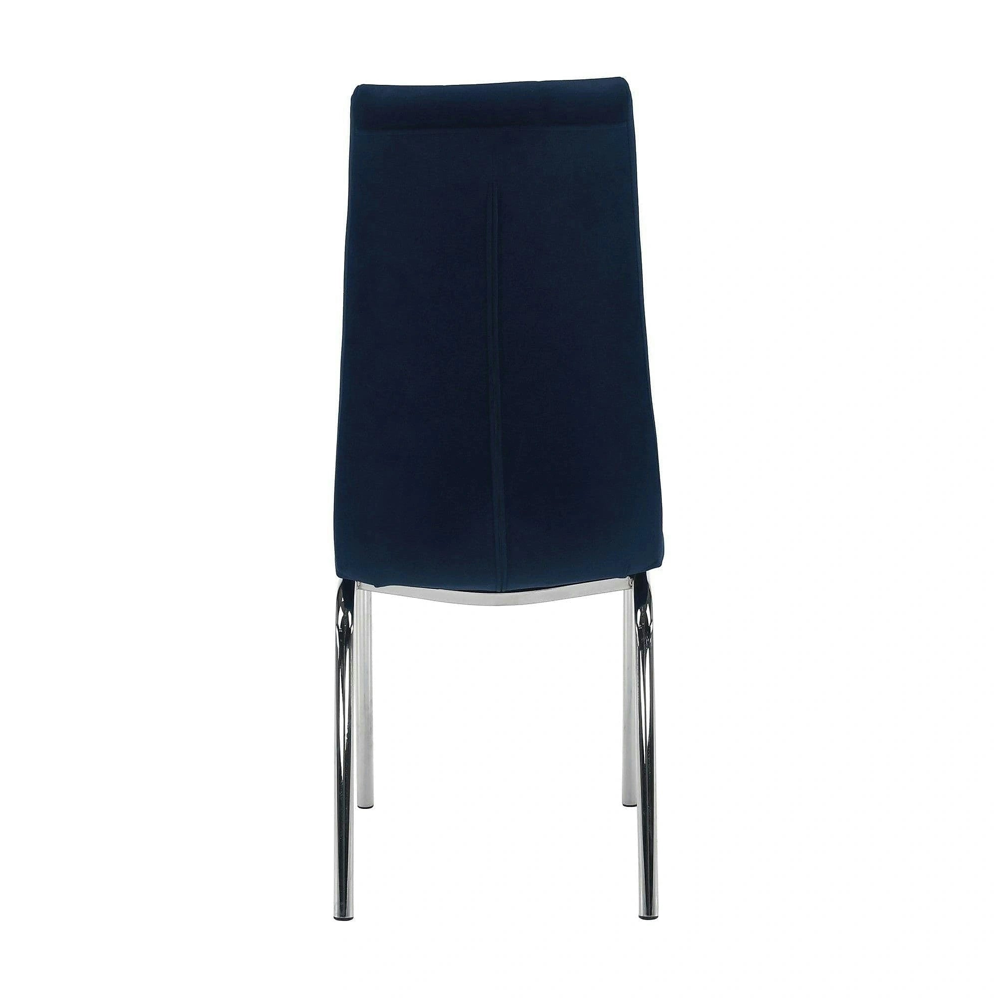 Scaun GERDA NEW, albastru, stofa clasica/metal, 42x58x103 cm