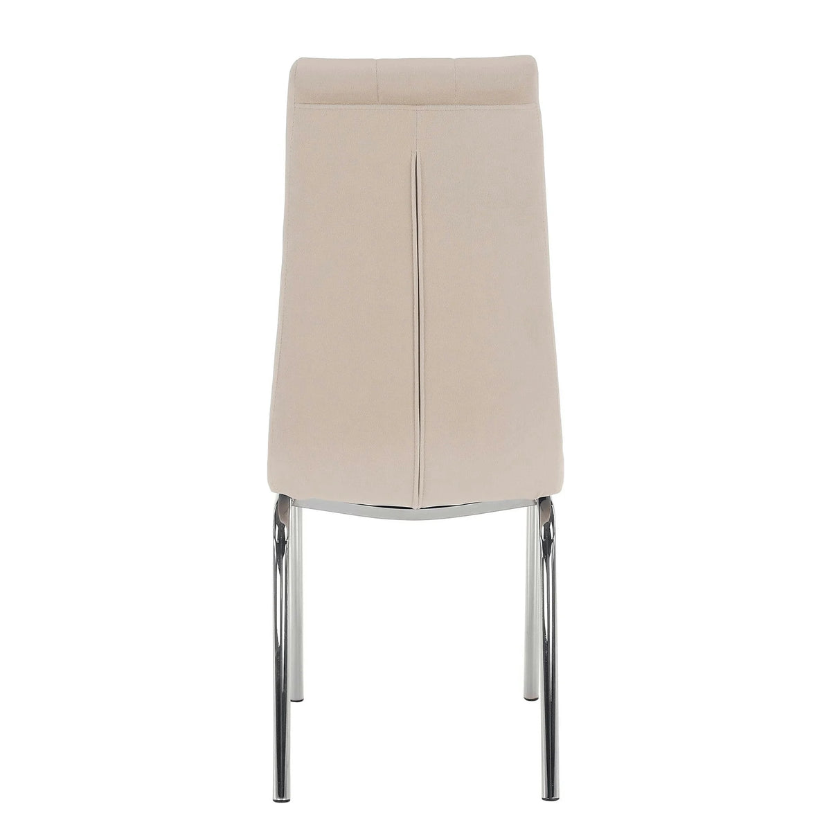 Scaun GERDA NEW, bej, stofa clasica/metal, 42x58x103 cm
