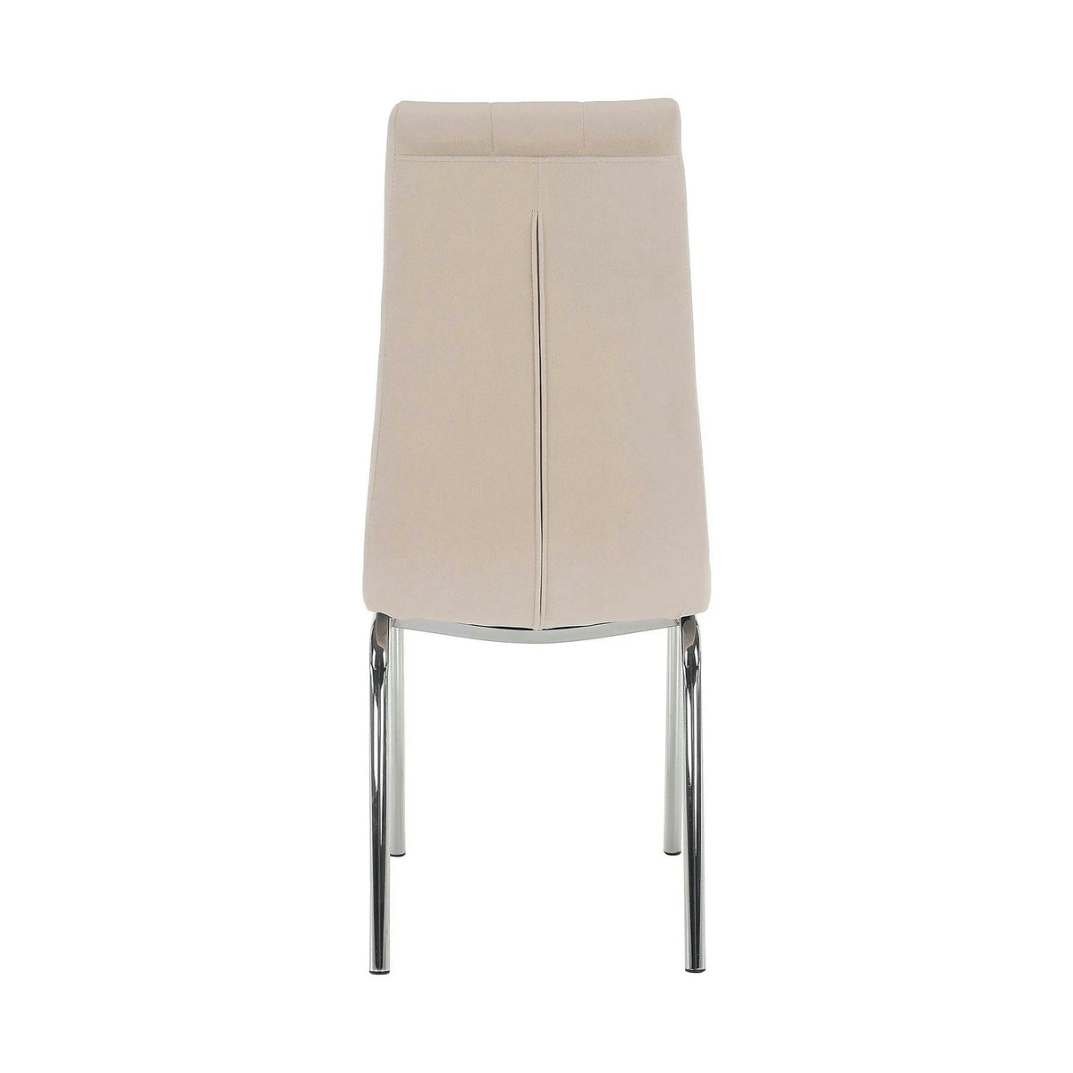 Scaun GERDA NEW, bej, stofa clasica/metal, 42x58x103 cm