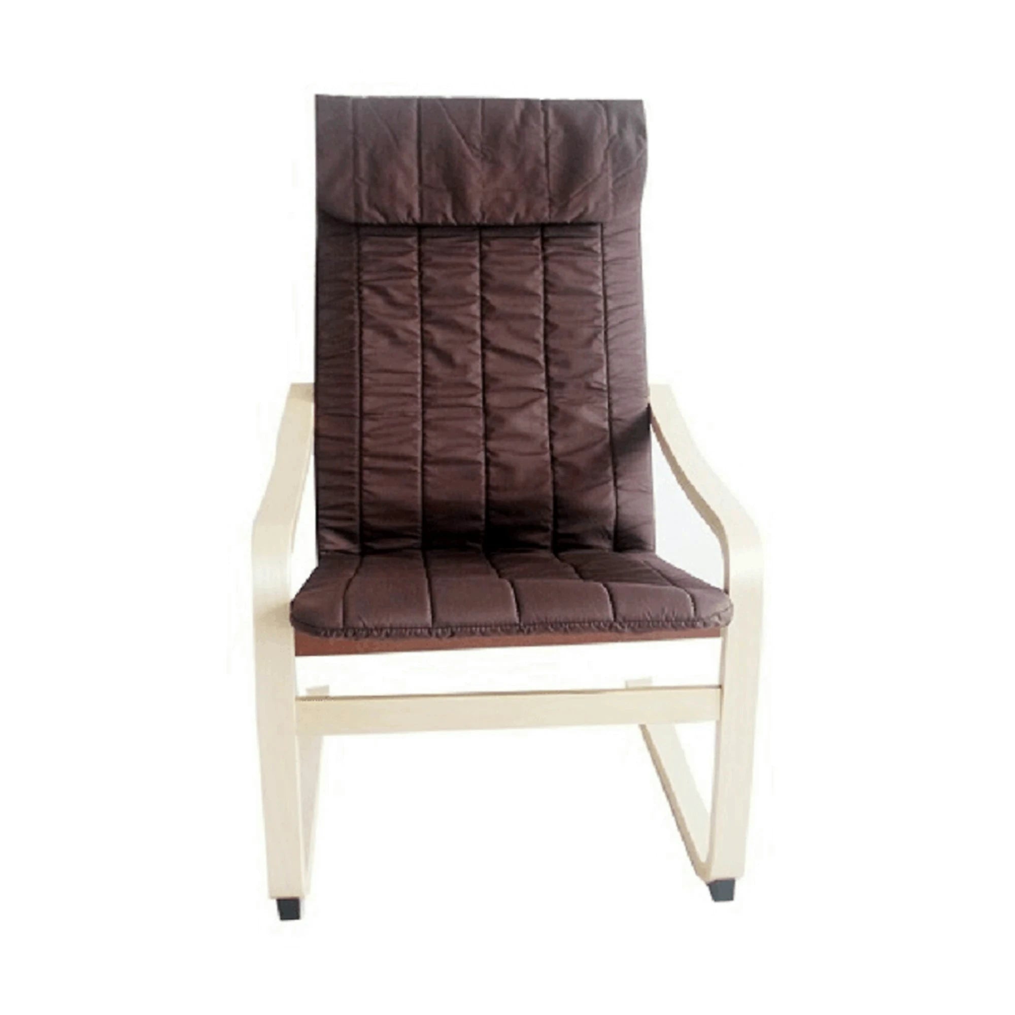 Scaun gradina TORSTEN, maro/bej, material sintetic/lemn de mesteacan, 59x73x99 cm
