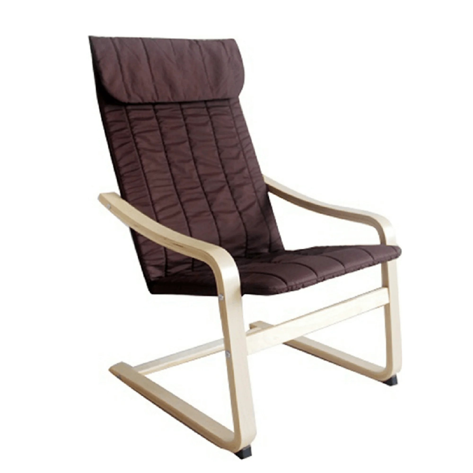 Scaun gradina TORSTEN, maro/bej, material sintetic/lemn de mesteacan, 59x73x99 cm